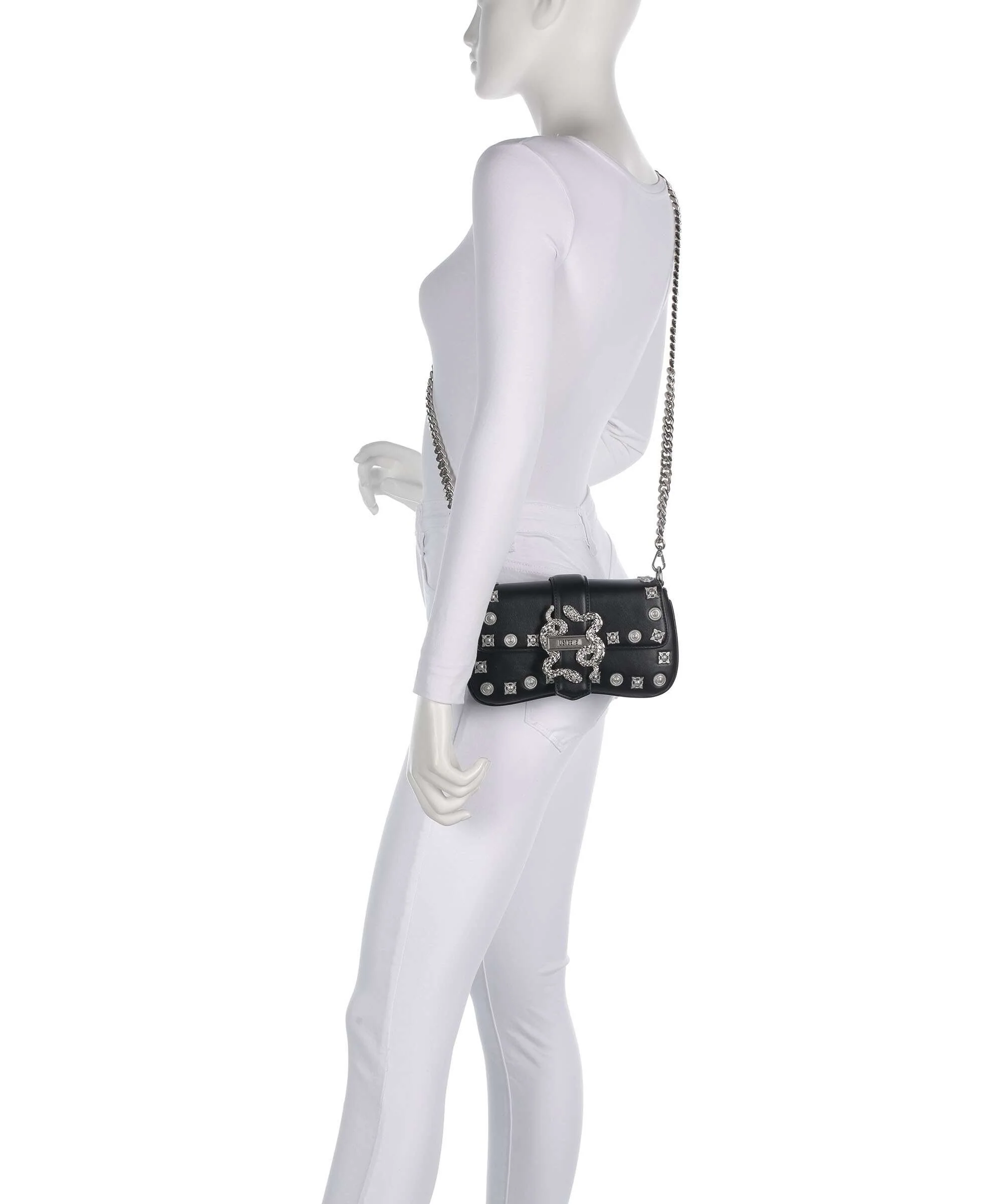 Just Cavalli Iconic Snakes Torba przez ramię black - Image 3