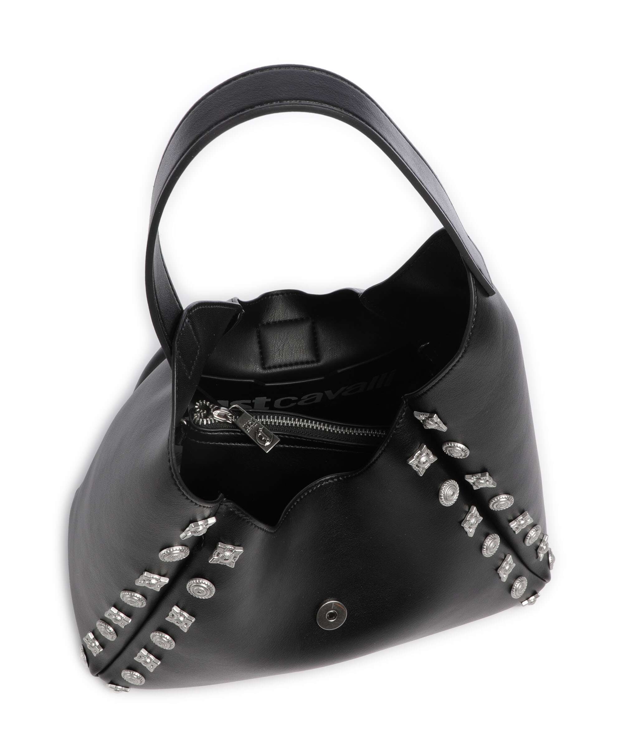 Just Cavalli Iconic Snakes Torebka worek black - Image 6