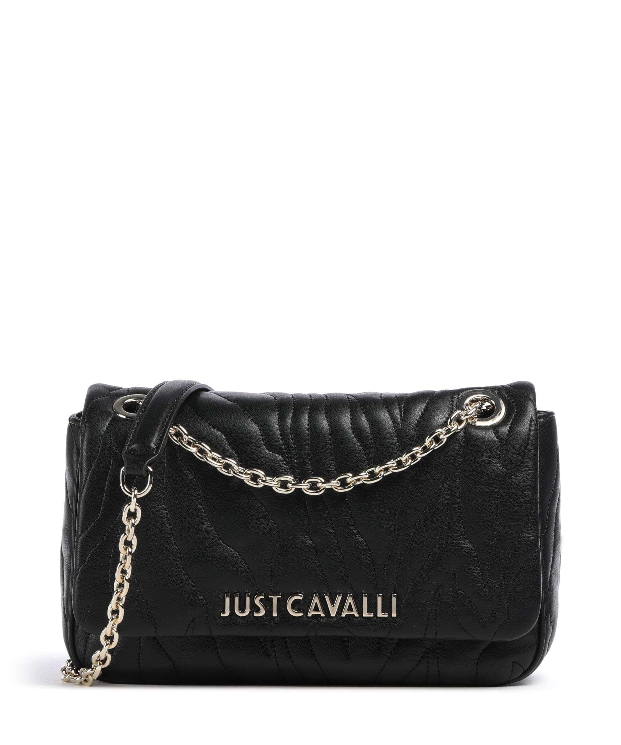 Just Cavalli Quilted Zebra Torba na ramię black