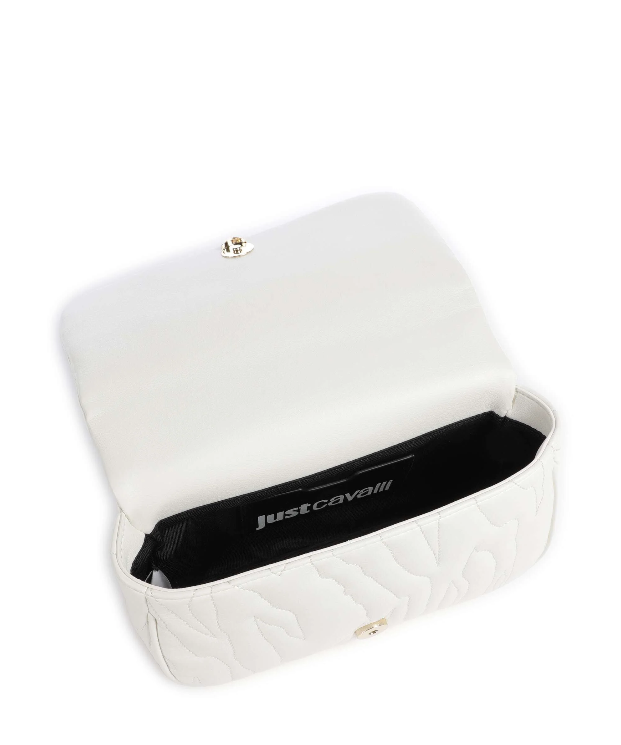 Just Cavalli Quilted Zebra Torba na ramię white - Image 7