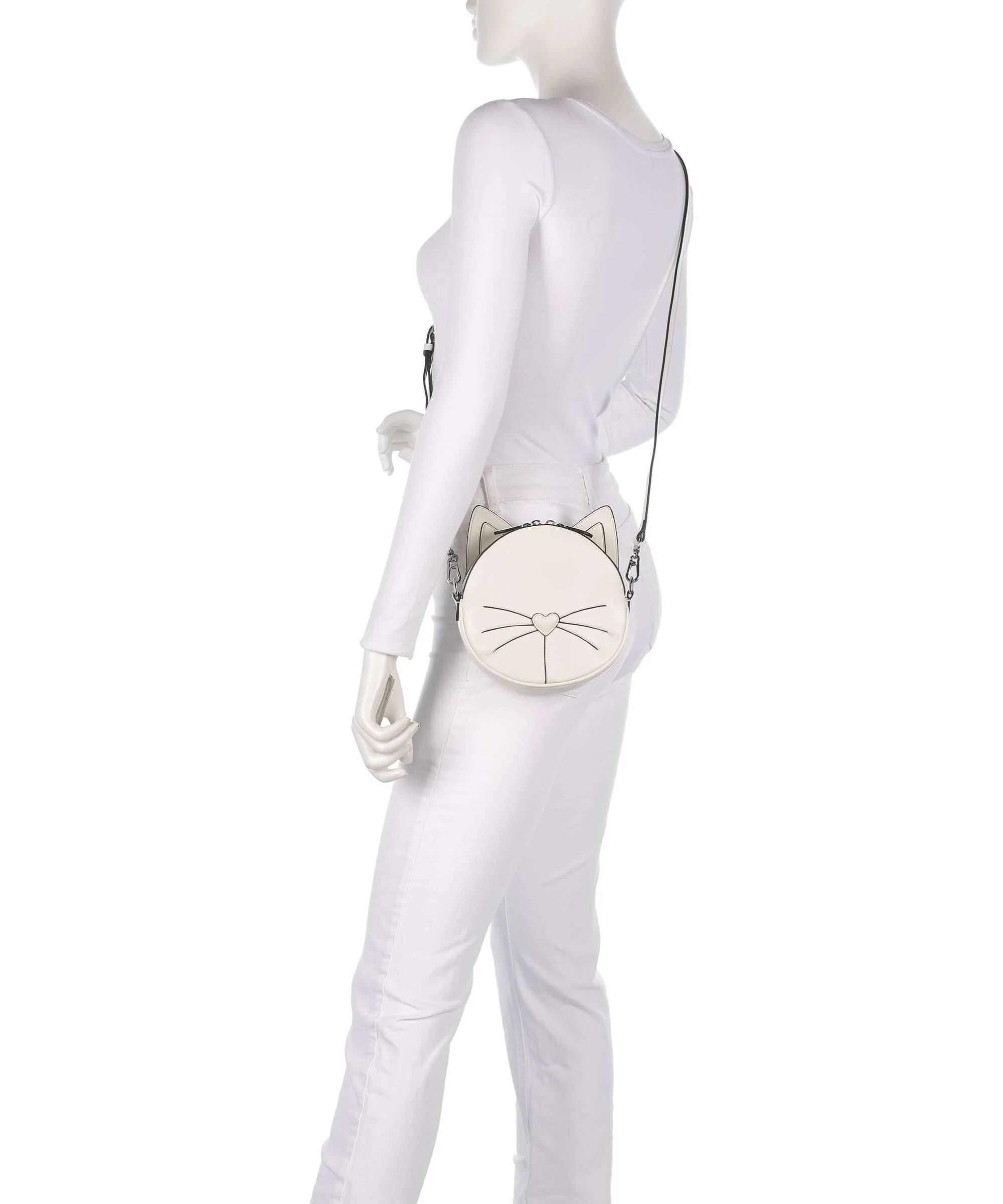 Karl Lagerfeld Ikon Chat Torba przez ramię off white - Image 3