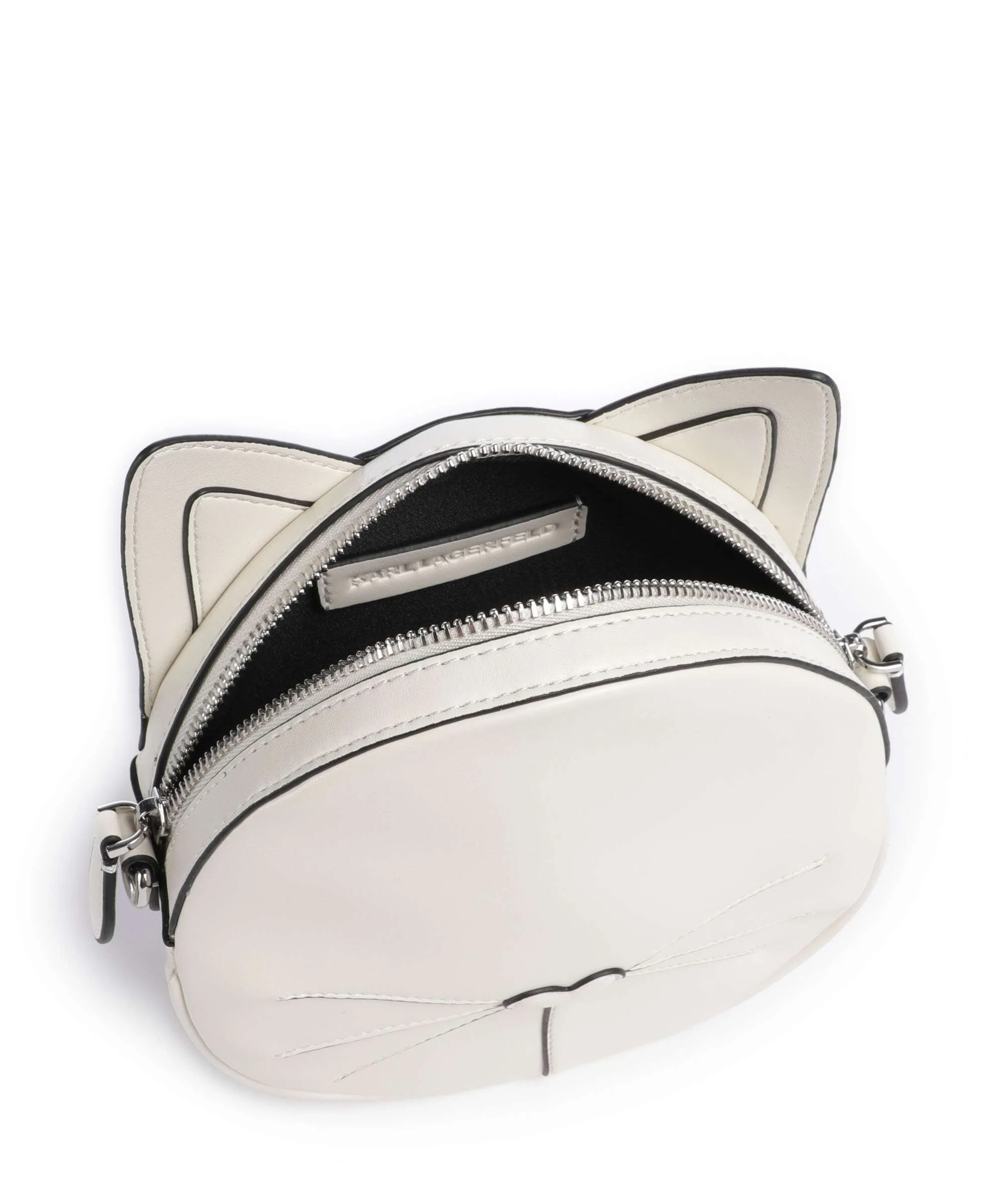 Karl Lagerfeld Ikon Chat Torba przez ramię off white - Image 6