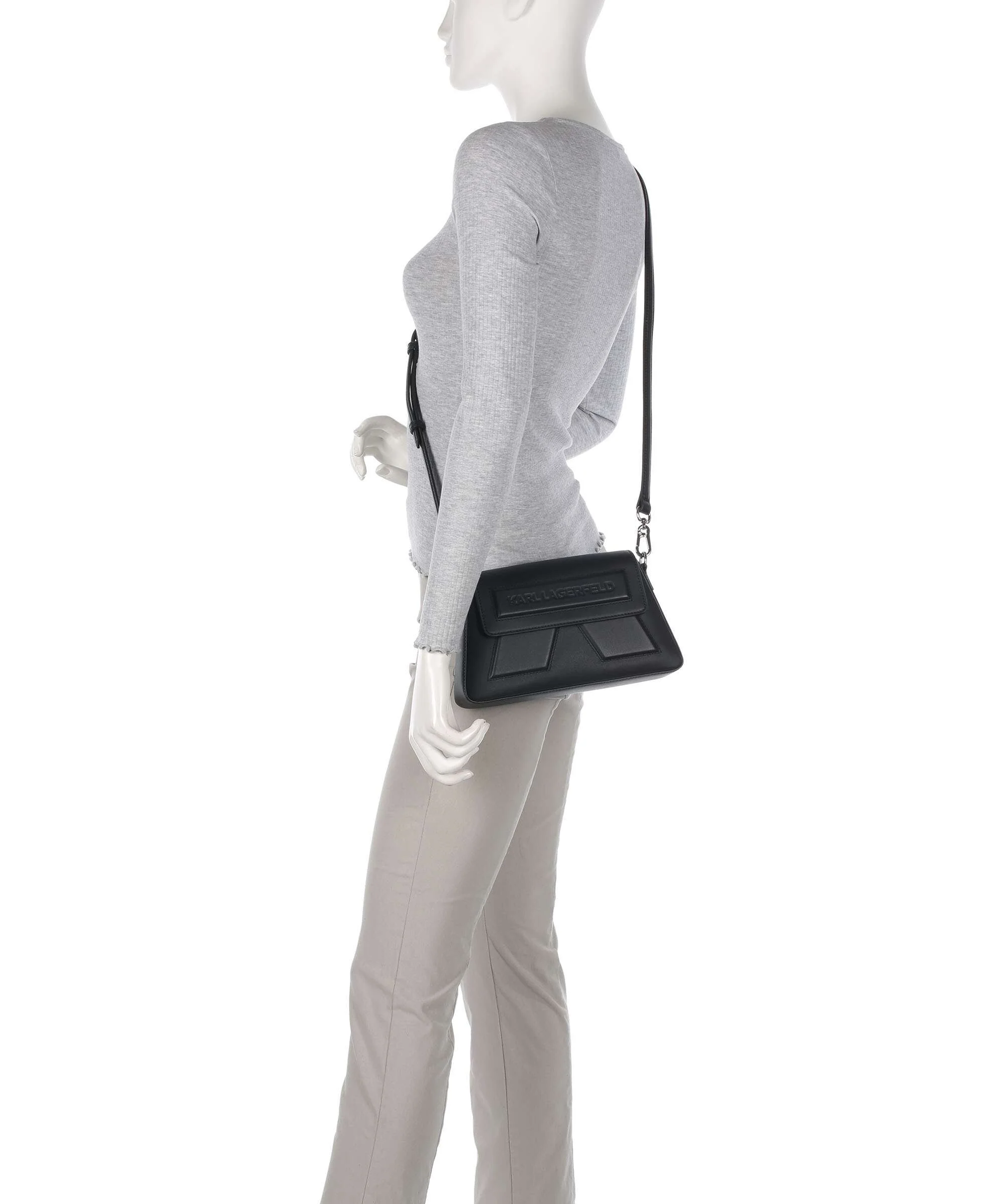 Karl Lagerfeld Ikon K Soft Torba przez ramię black - Image 3