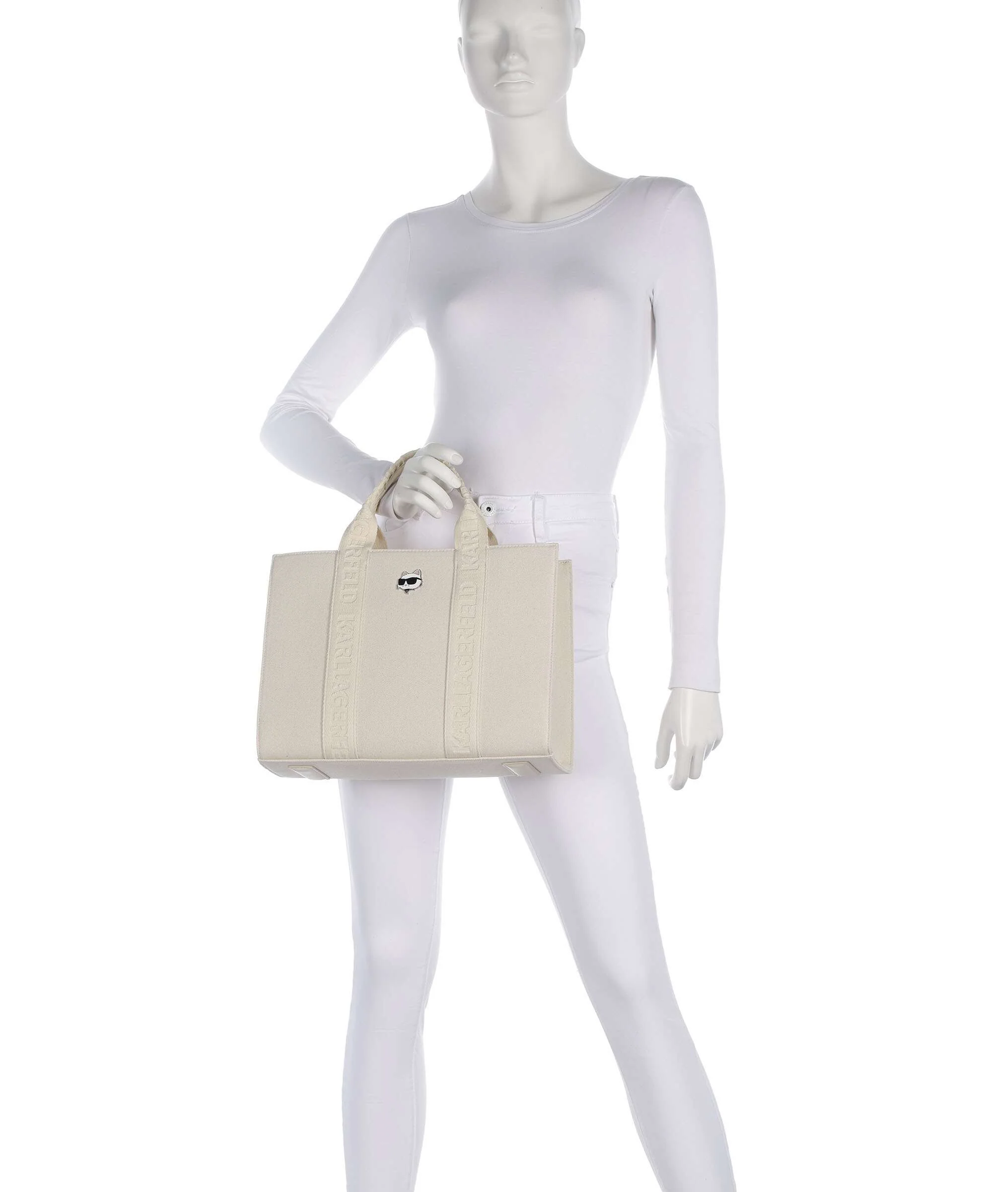 Karl Lagerfeld Ikon Medium Torebka off white - Image 3