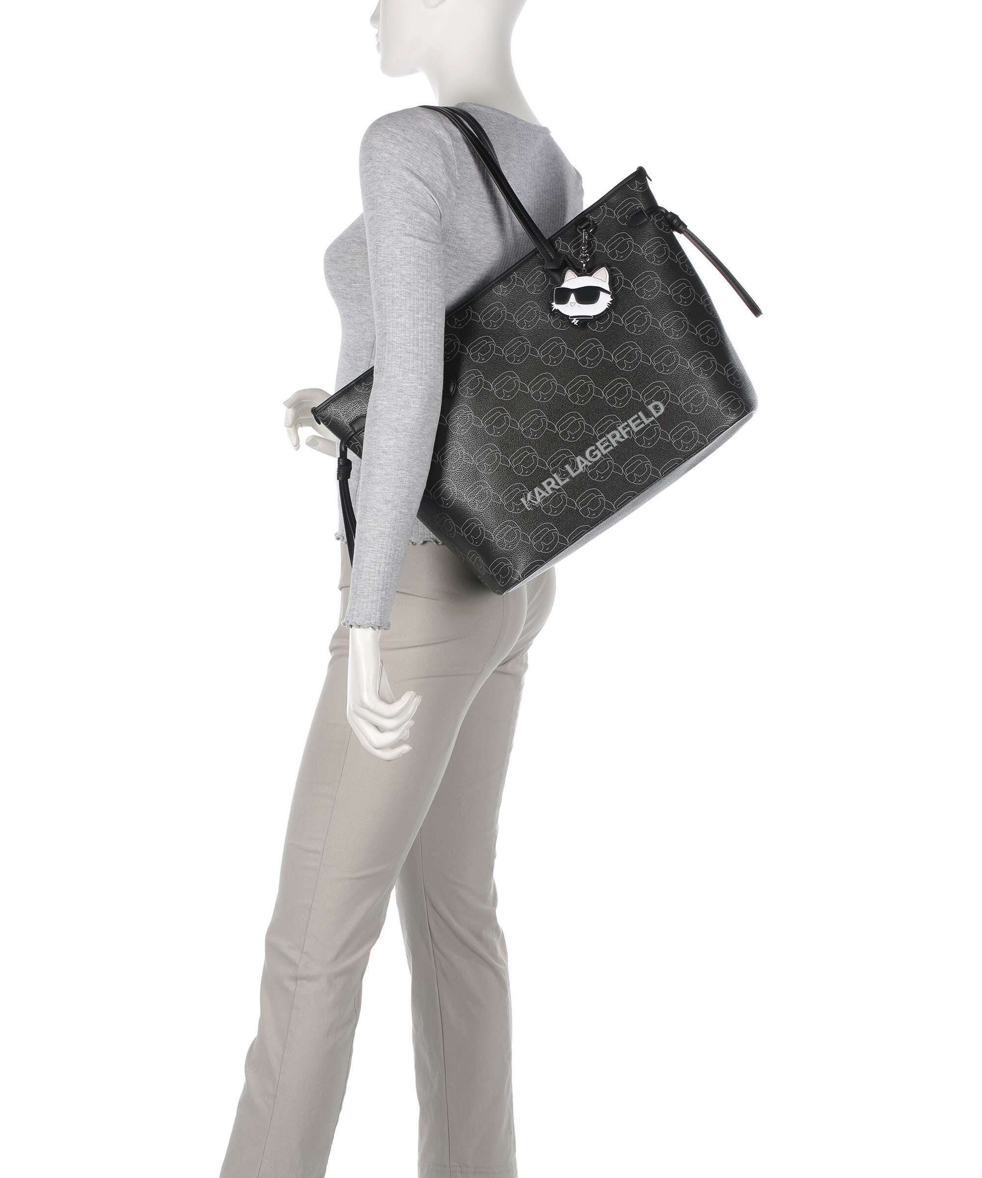 Karl Lagerfeld Ikon Mono Torba na zakupy black - Image 3