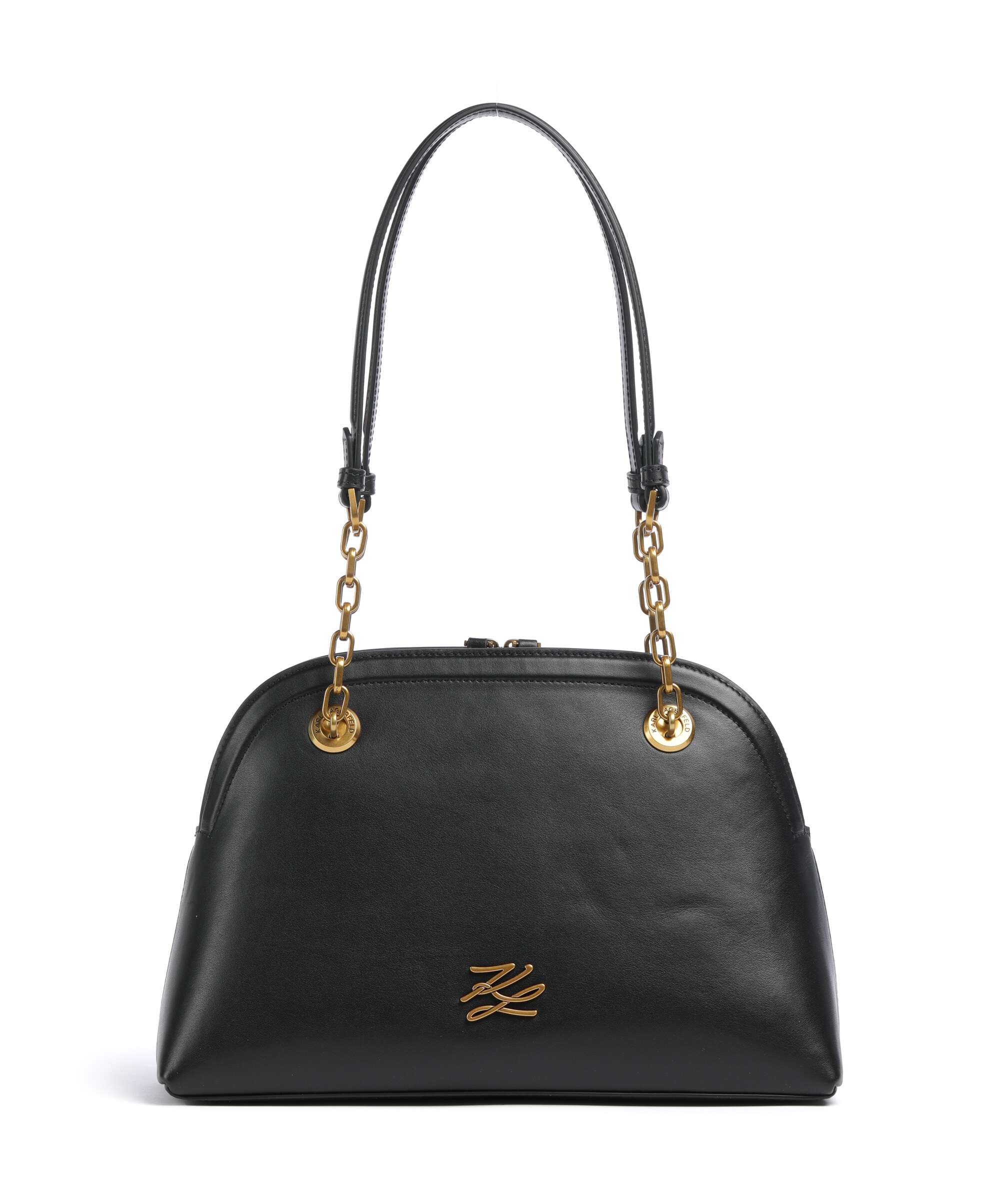 Karl Lagerfeld K/Autograph Bowling Medium Torba na ramię black/gold