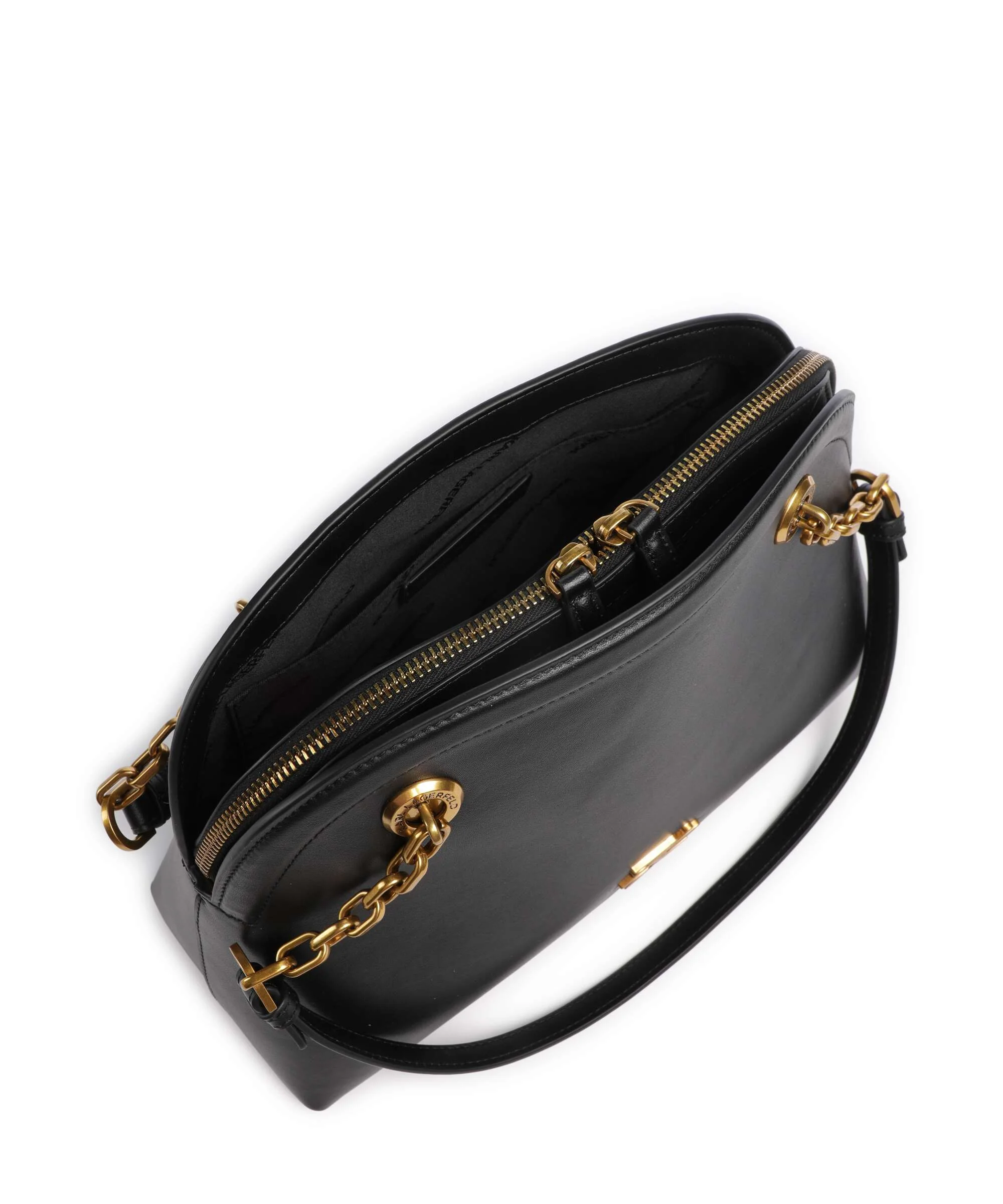 Karl Lagerfeld K/Autograph Bowling Medium Torba na ramię black/gold - Image 5