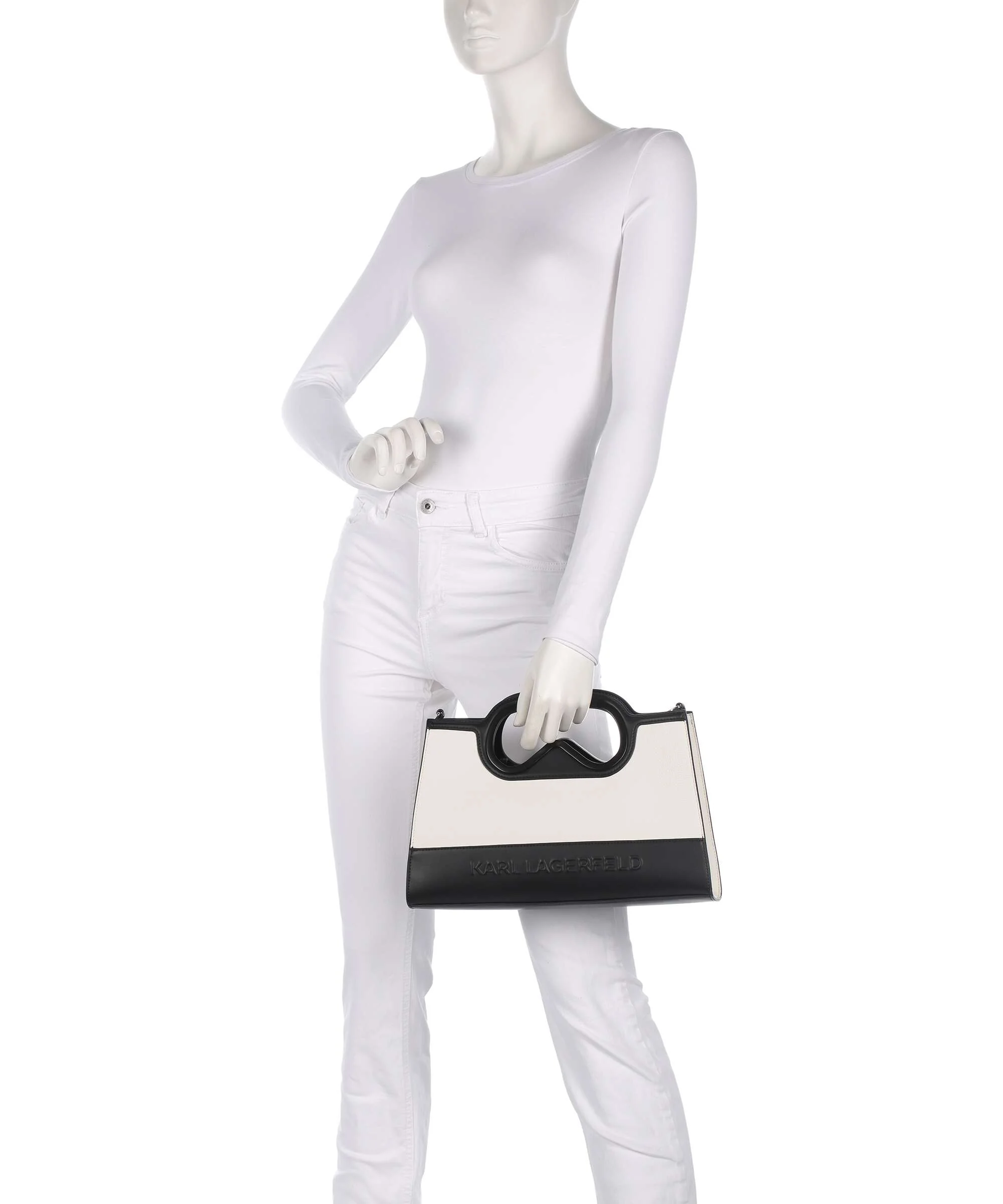 Karl Lagerfeld K/Aviator Torebka white/black - Image 3