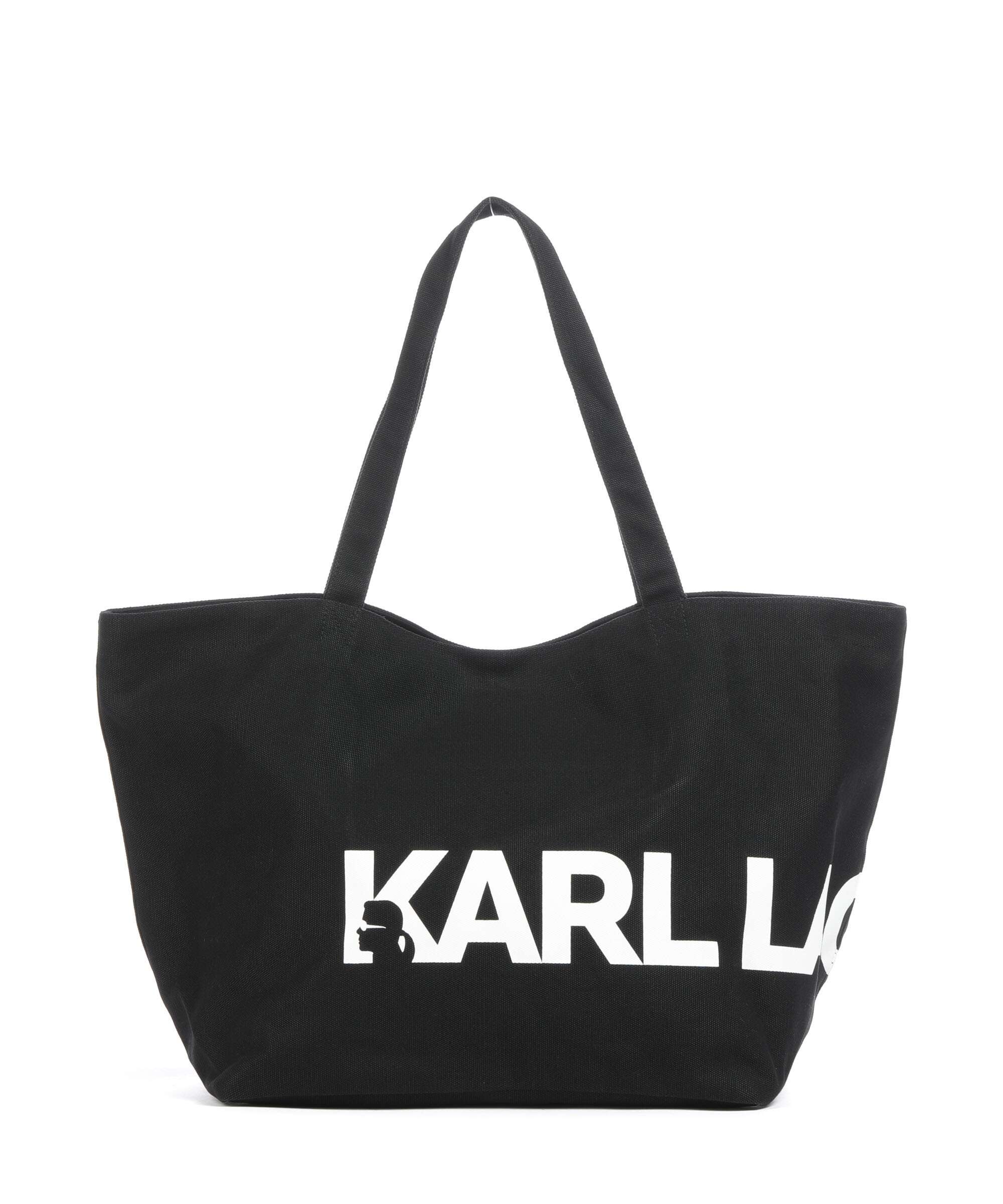 Karl Lagerfeld K/Essential Big Logo Torba na zakupy black/white