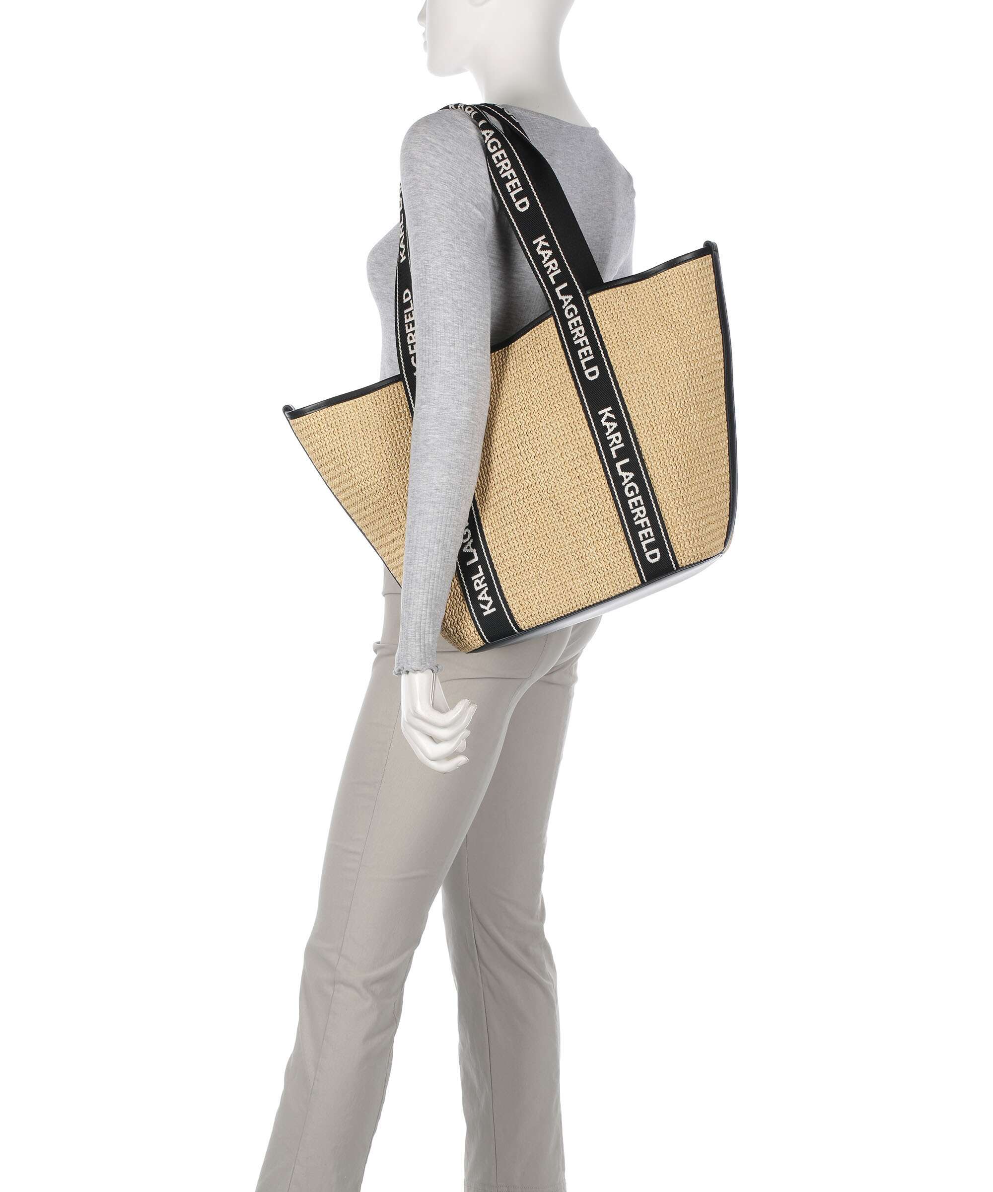 Karl Lagerfeld K/Essential Torba na zakupy natural - Image 3