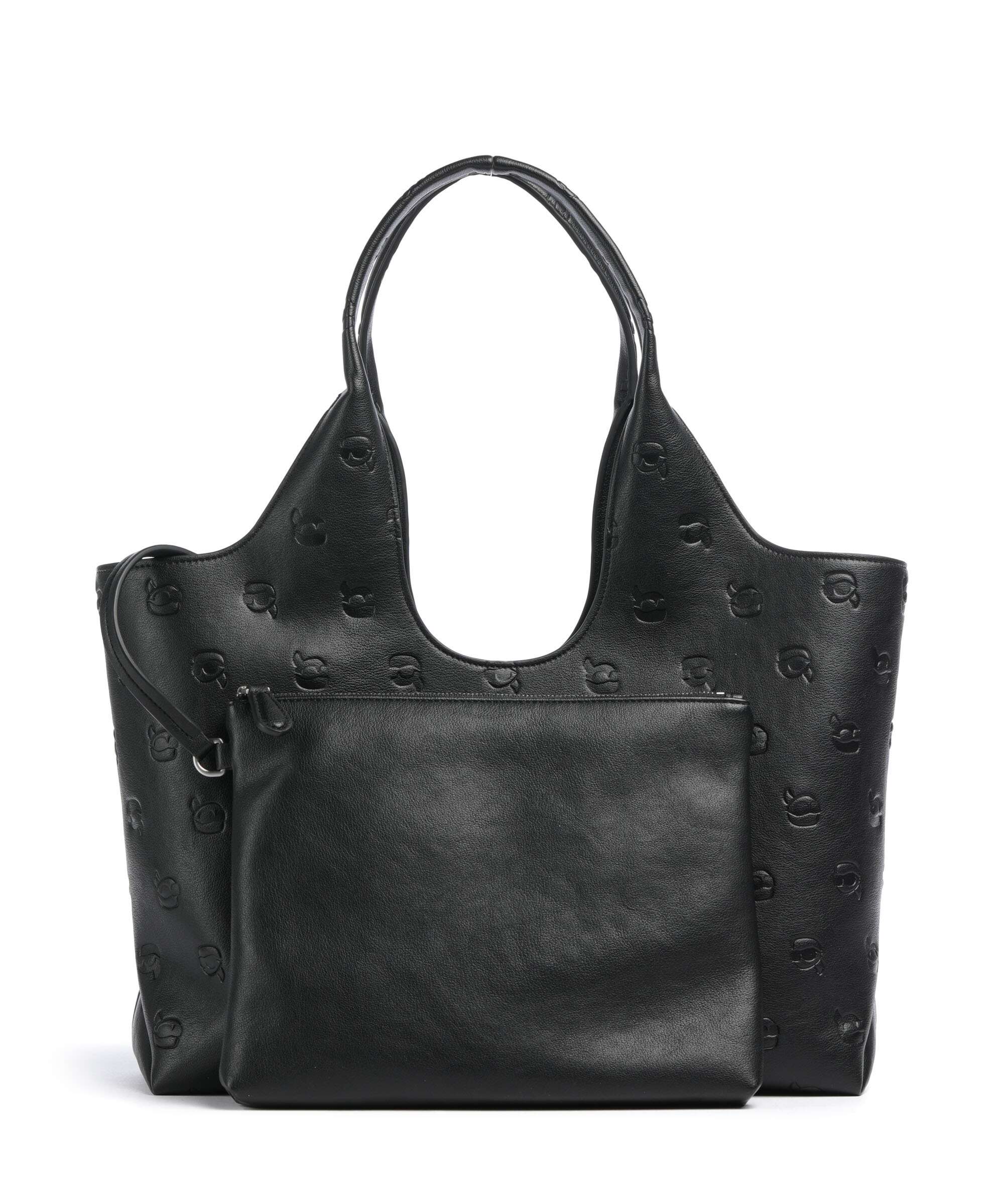 Karl Lagerfeld K/Ikon Monogram Medium Torba na zakupy tonal black - Image 4