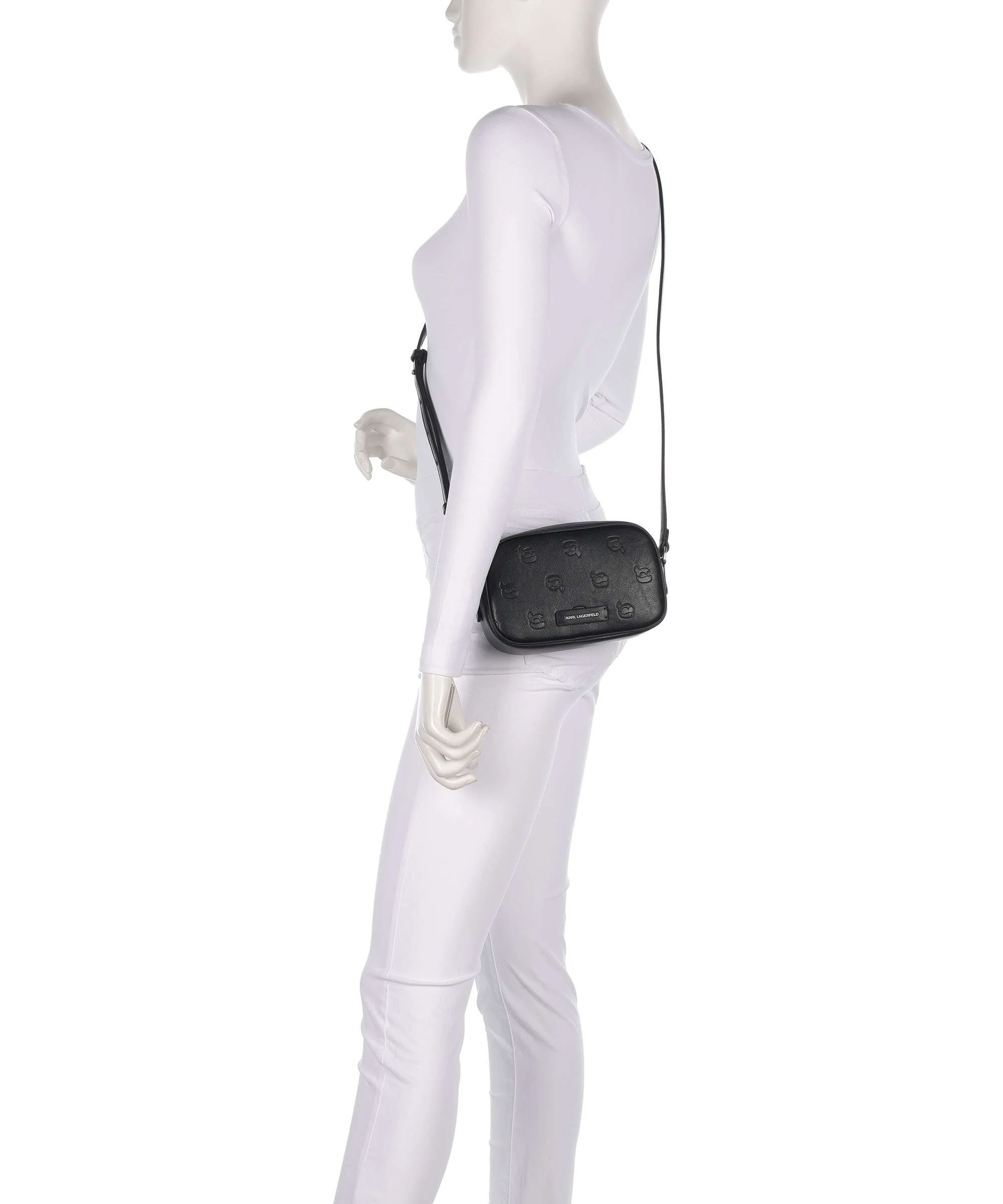 Karl Lagerfeld K/Ikon Monogram Torba przez ramię tonal black - Image 3