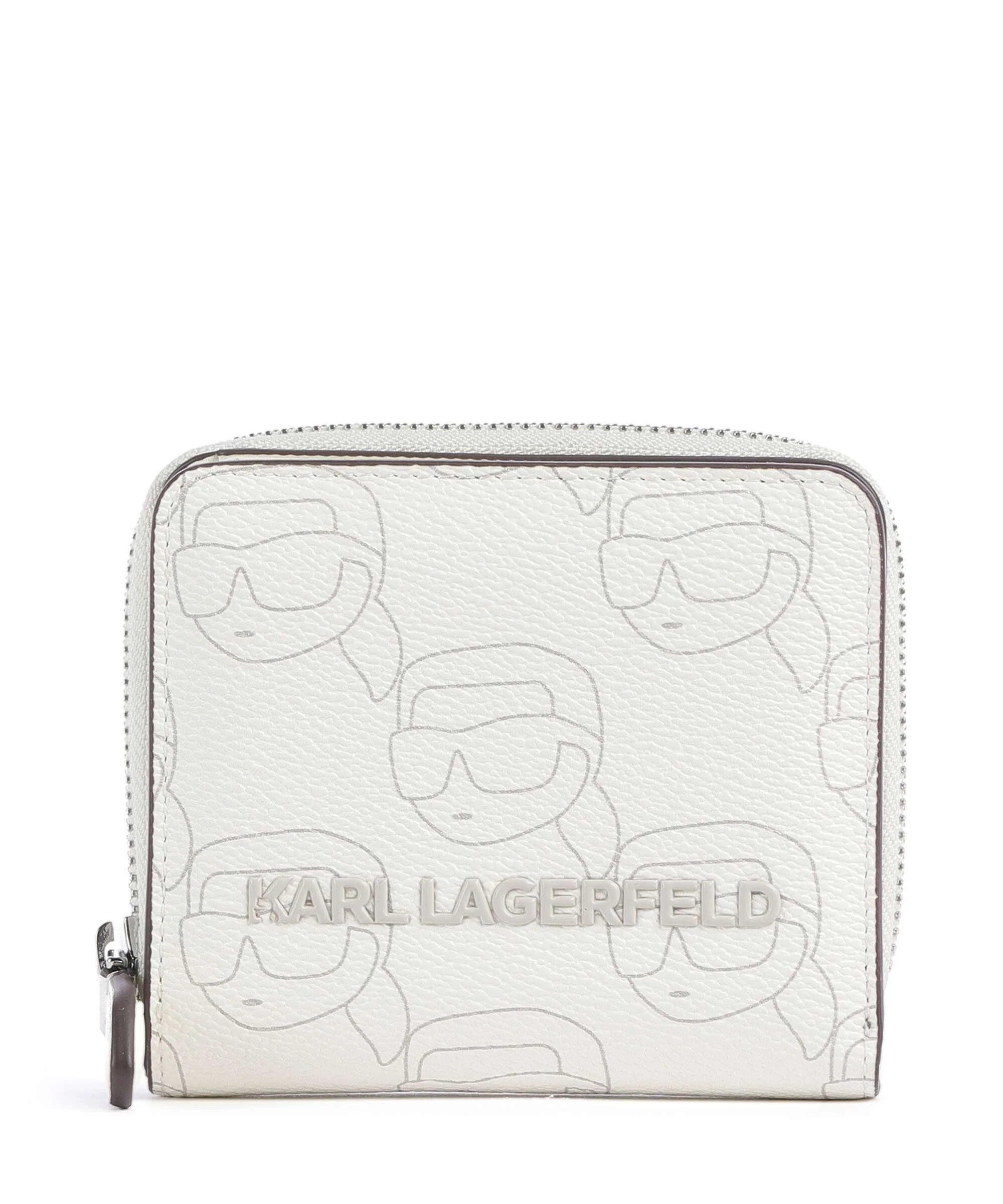 Karl Lagerfeld K/Ikonik Mono Portfel offwhite