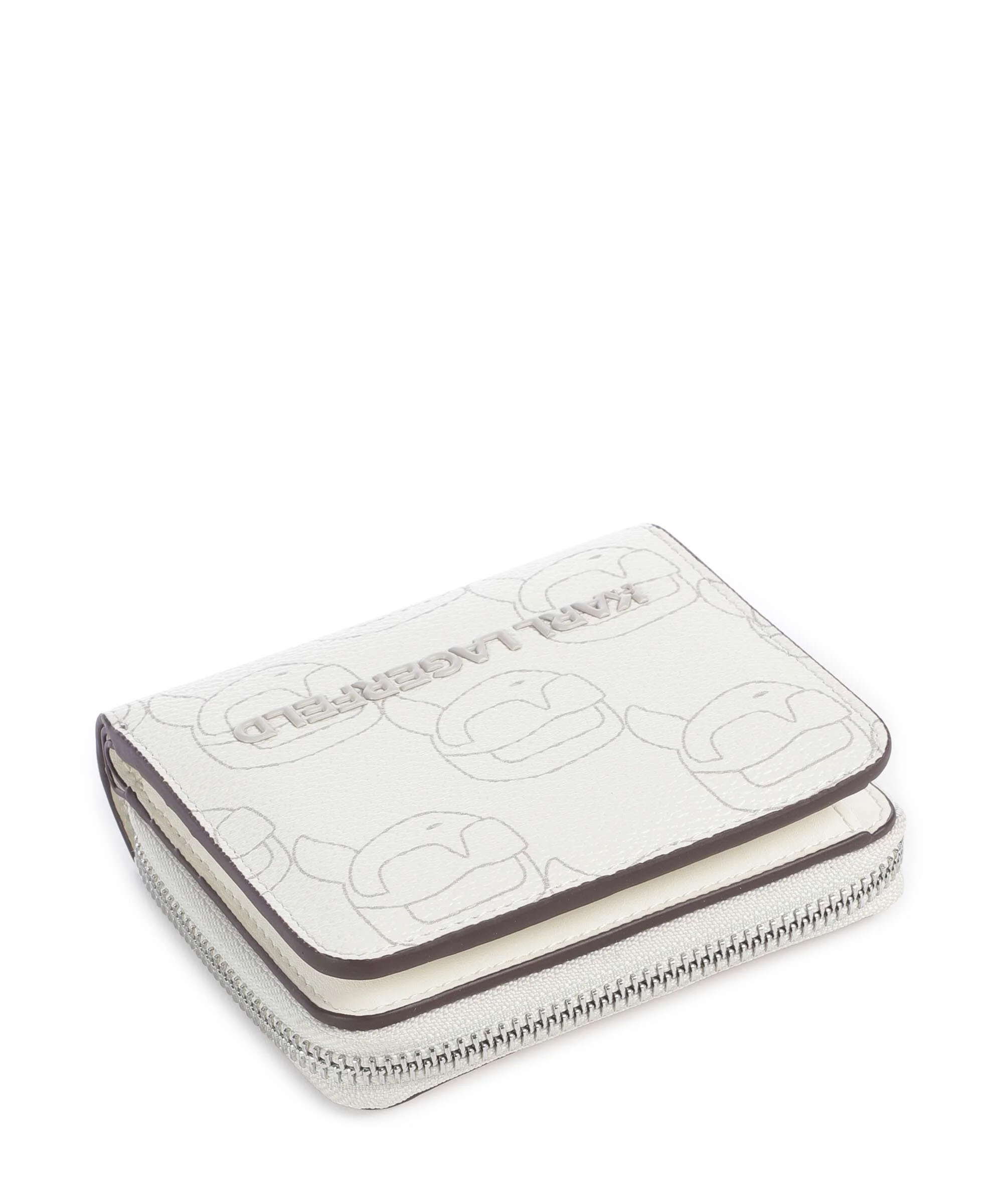 Karl Lagerfeld K/Ikonik Mono Portfel offwhite - Image 4