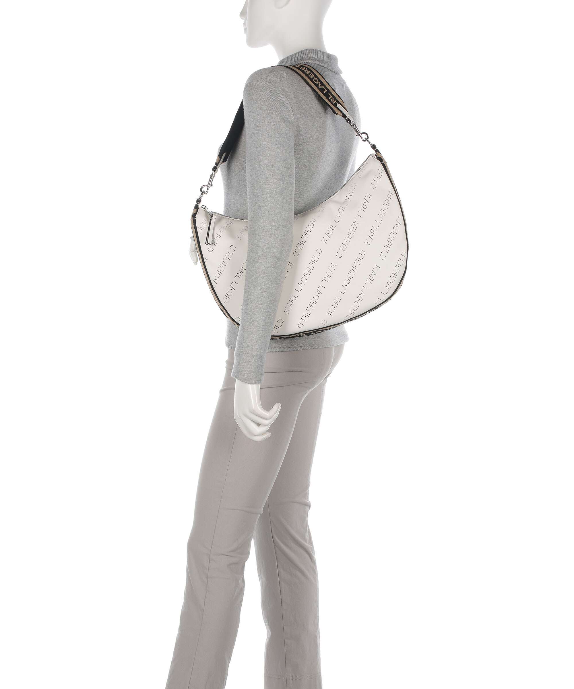 Karl Lagerfeld K/Moon Medium Torebka worek offwhite - Image 3
