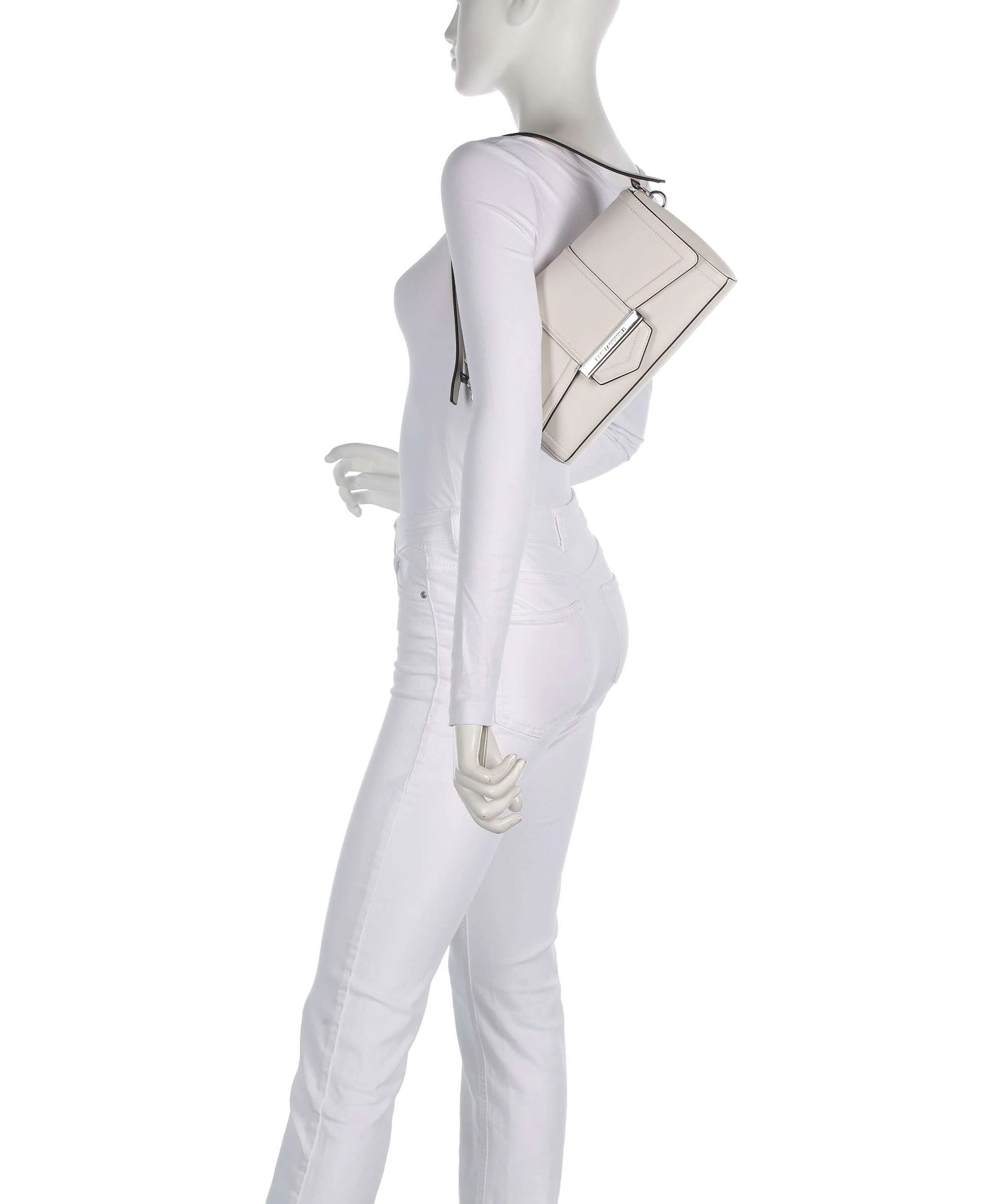 Karl Lagerfeld K/Nova Medium Torba na ramię off white - Image 3