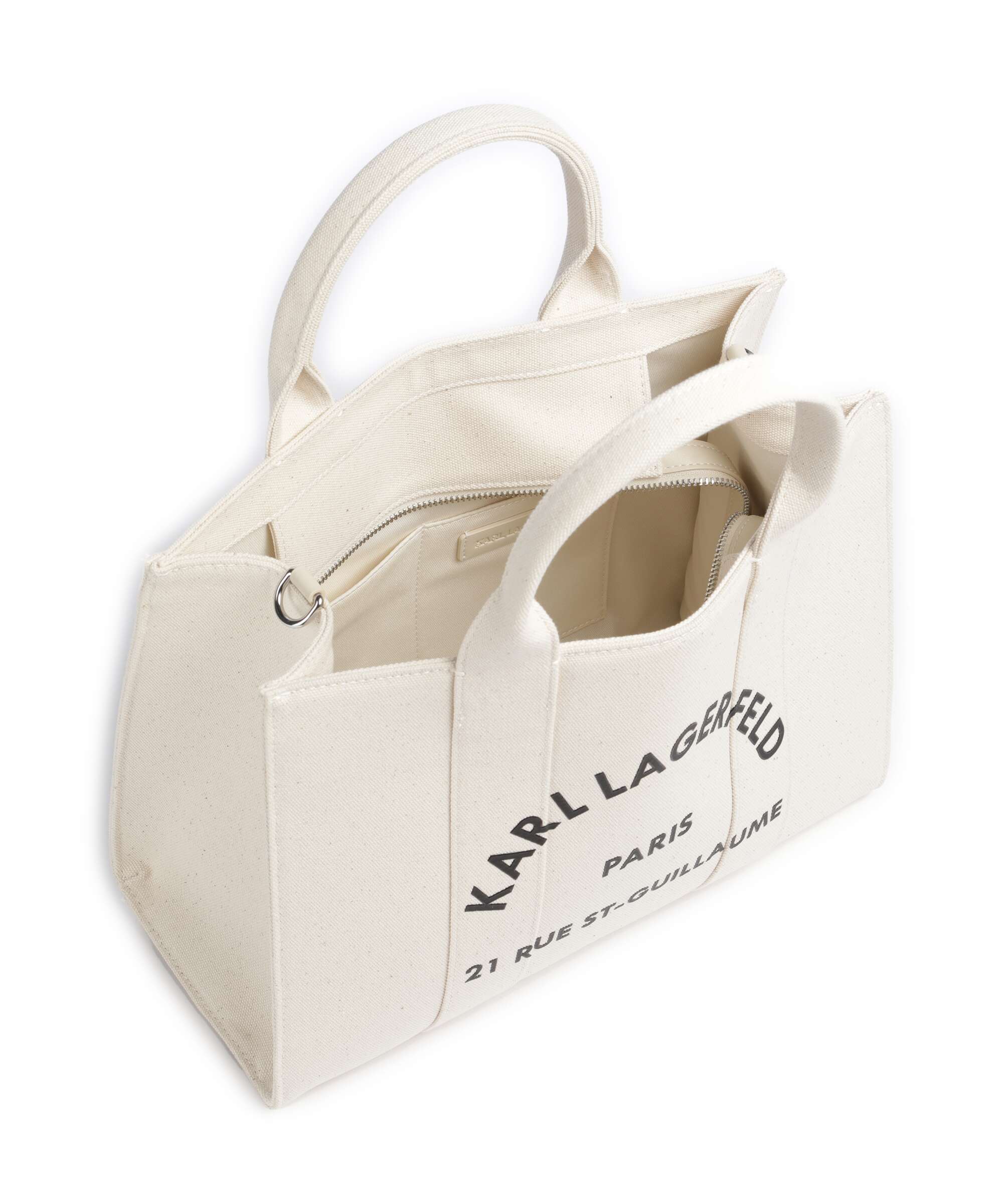 Karl Lagerfeld K/Rue St Guillaume Medium Torebka natural - Image 5