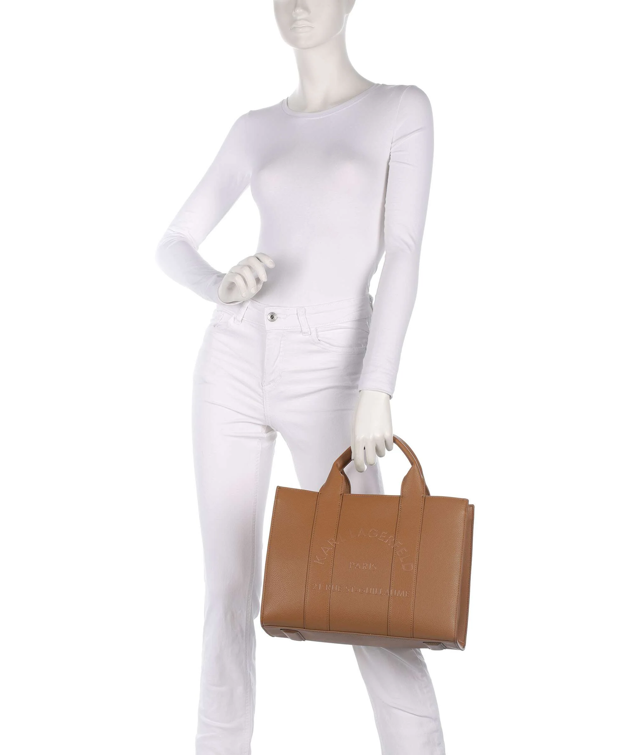 Karl Lagerfeld K/Rue St Guillaume Medium Torebka caramel - Image 3
