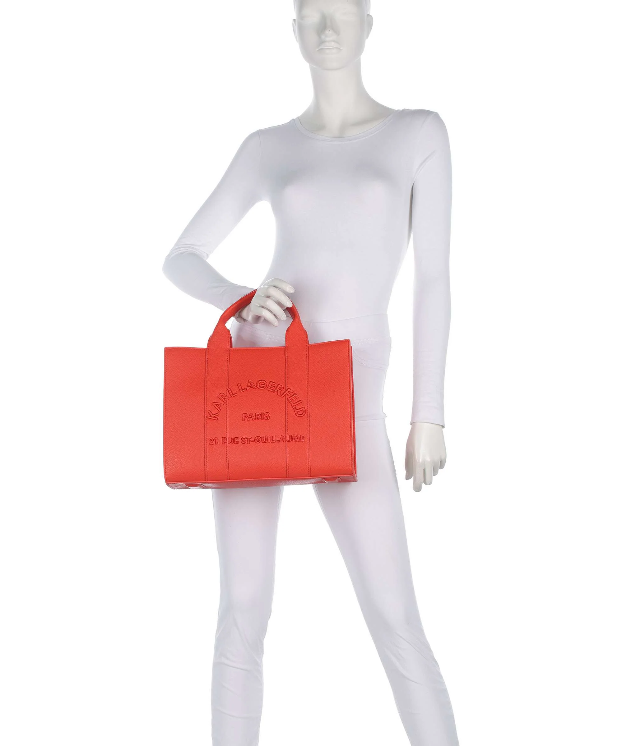Karl Lagerfeld K/Rue St Guillaume Medium Torebka grapefruit - Image 3