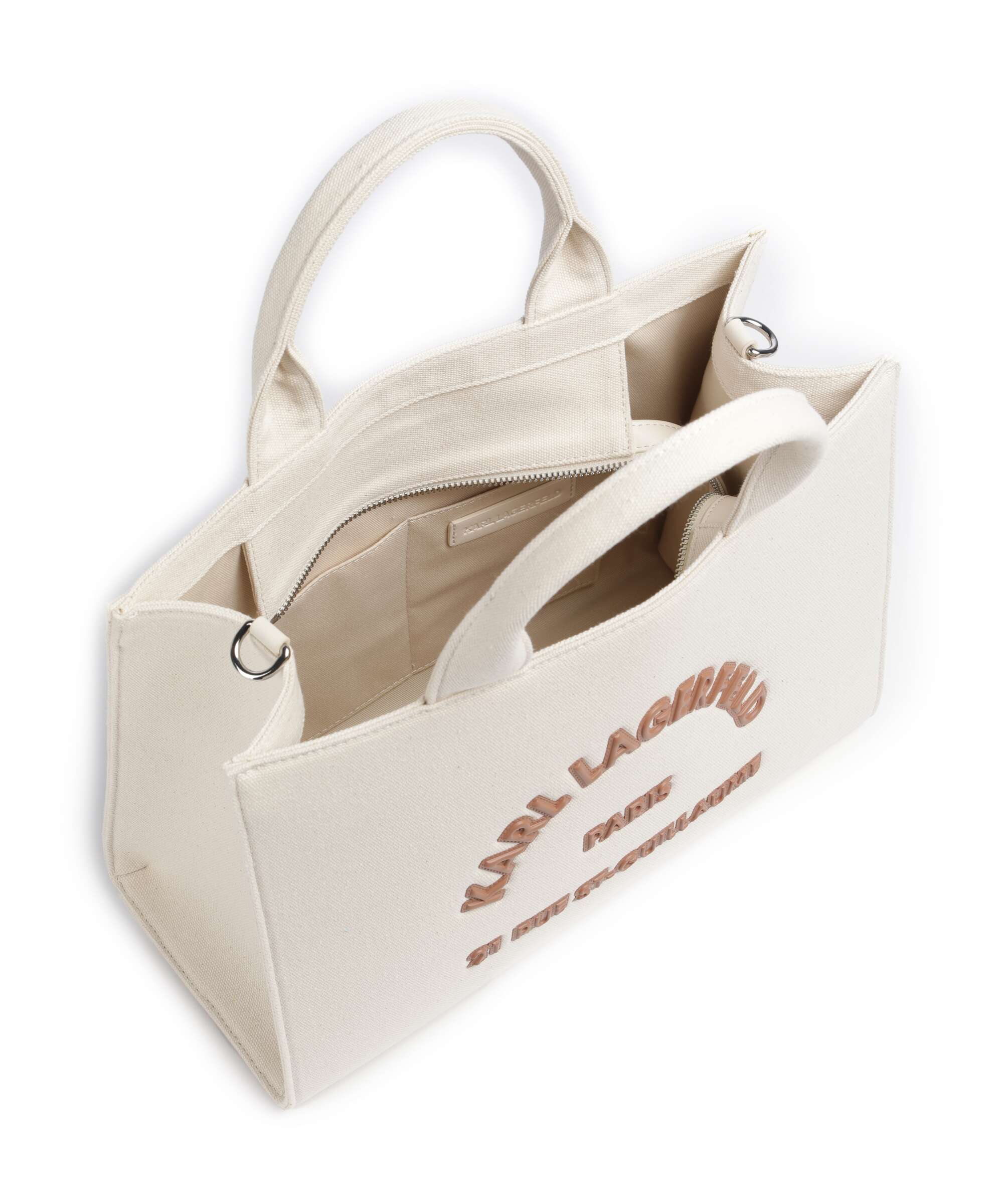 Karl Lagerfeld K/Rue St Guillaume Medium Torebka natural - Image 4