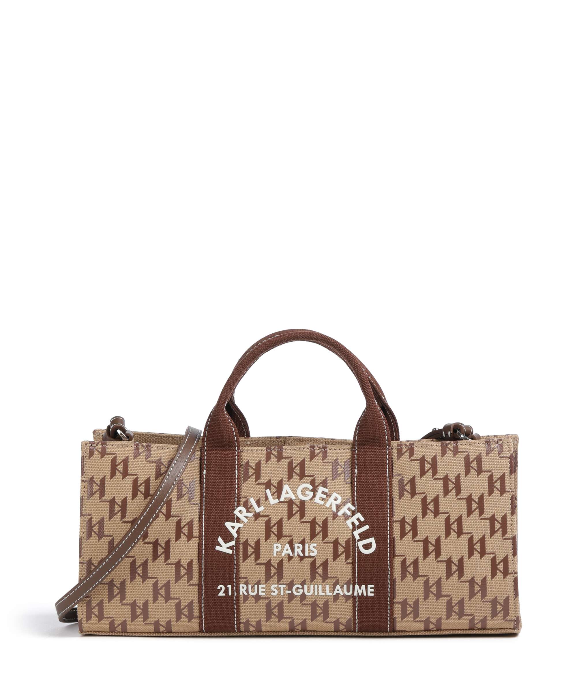 Karl Lagerfeld K/Rue St Guillaume Monogram Torebka monogram nougat brown