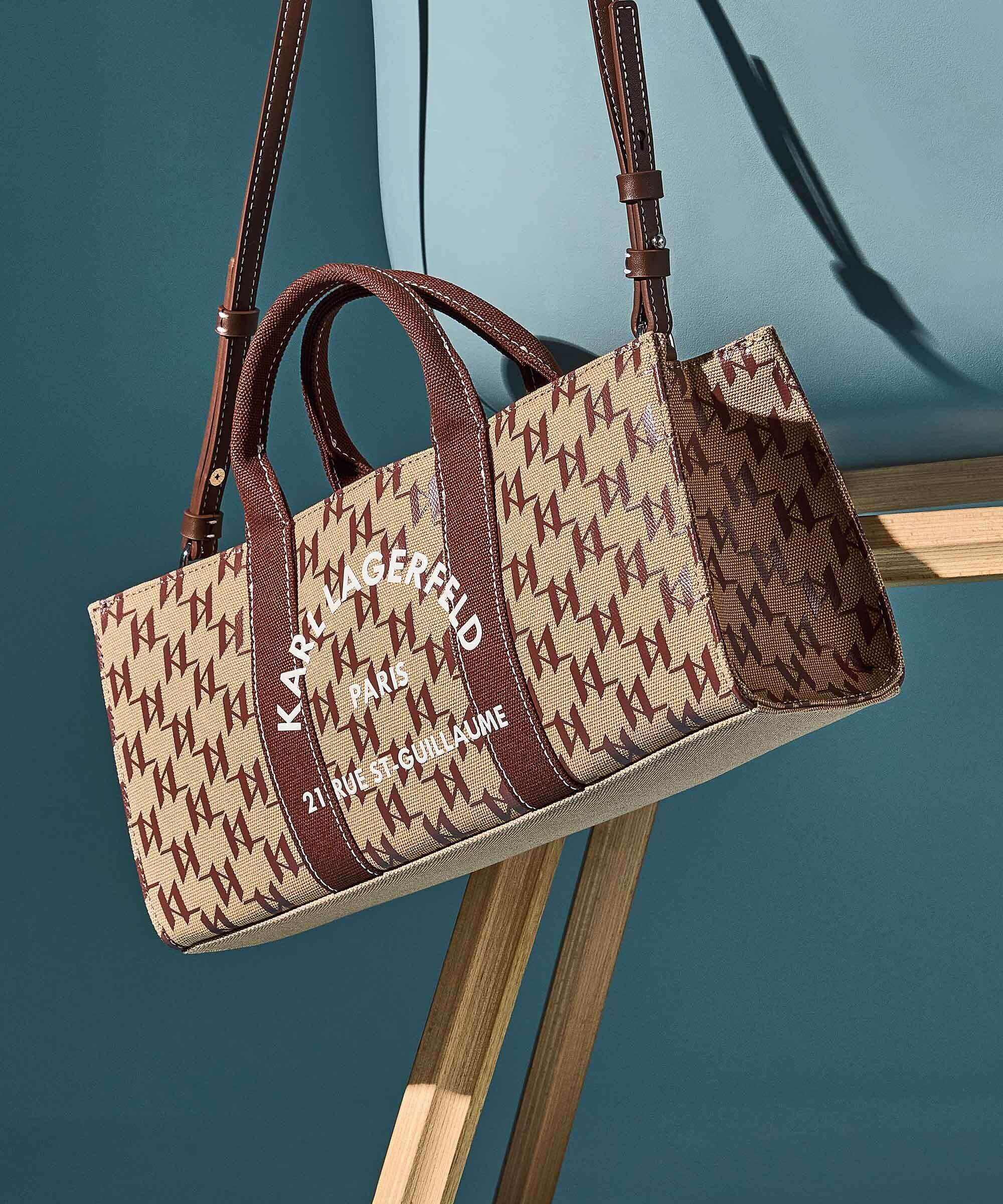 Karl Lagerfeld K/Rue St Guillaume Monogram Torebka monogram nougat brown - Image 2