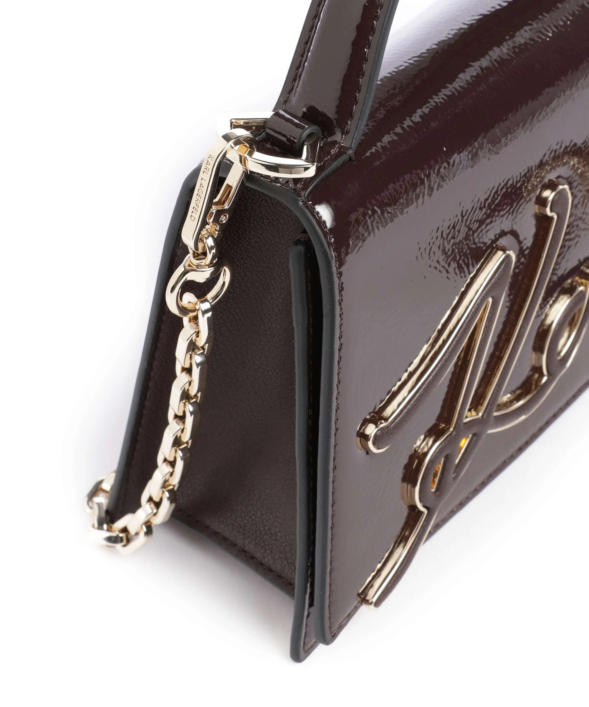 Karl Lagerfeld K/Signature 2.0 Small Torba przez ramię tobacco - Image 4