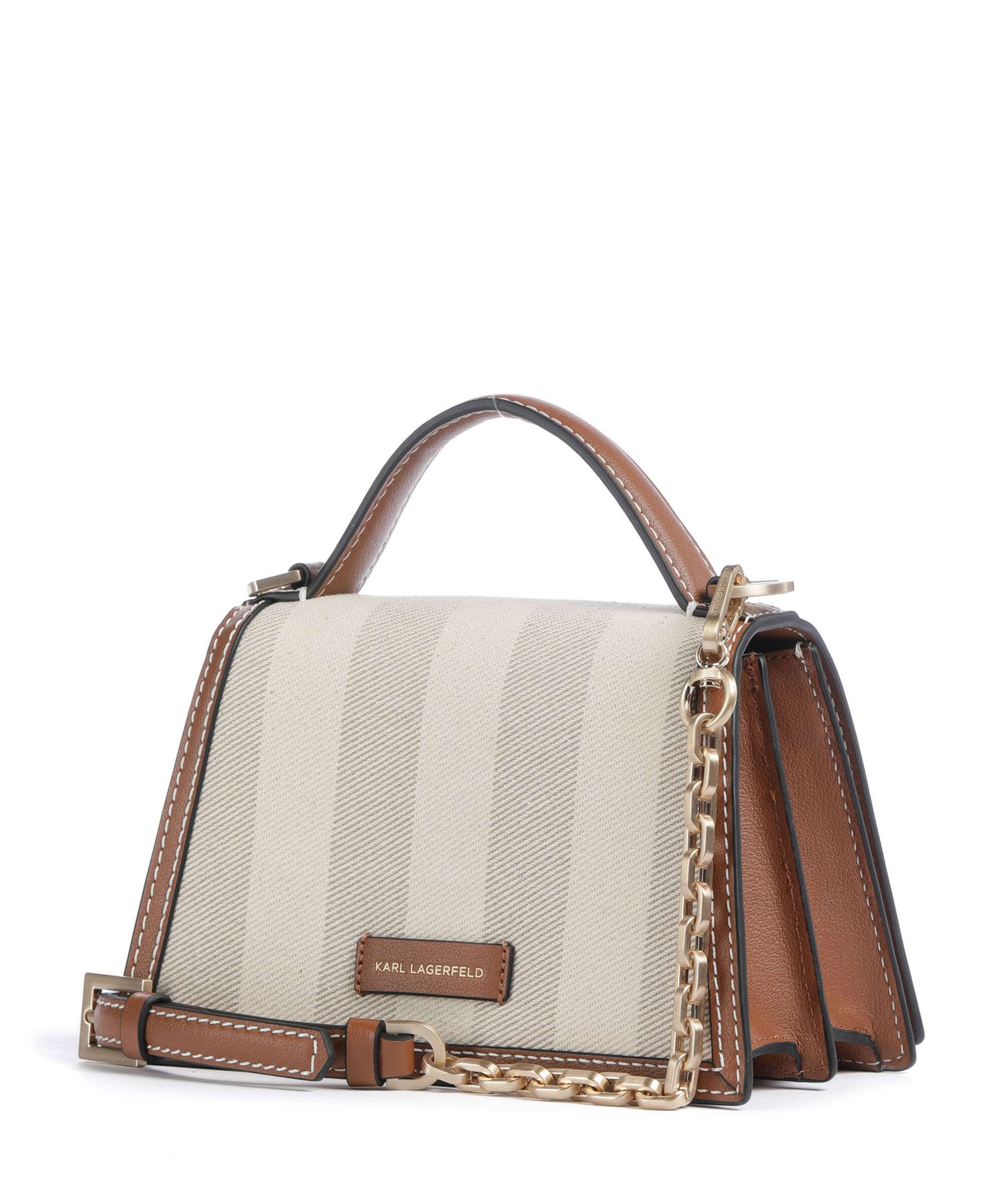 Karl Lagerfeld K/Signature 2.0 Small Torba przez ramię natural canvas/tan - Image 2