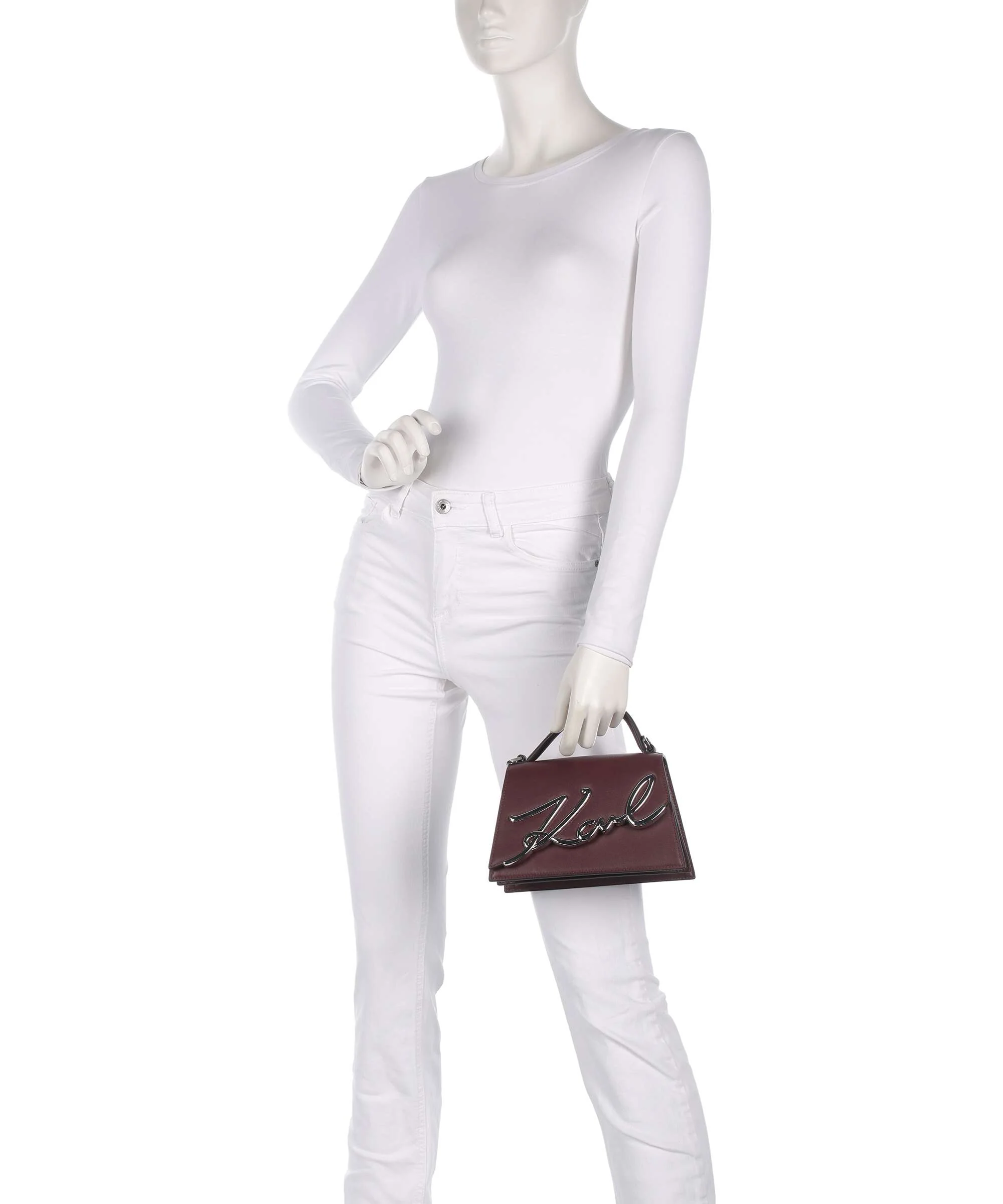 Karl Lagerfeld K/Signature 2.0 Torba przez ramię windsor/burgundy - Image 3