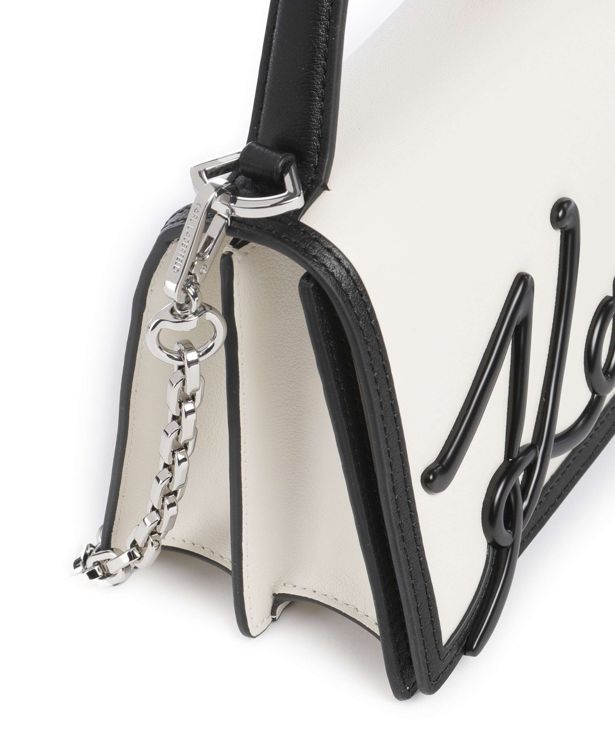 Karl Lagerfeld K/Signature 2.0 Torba przez ramię white/black - Image 4