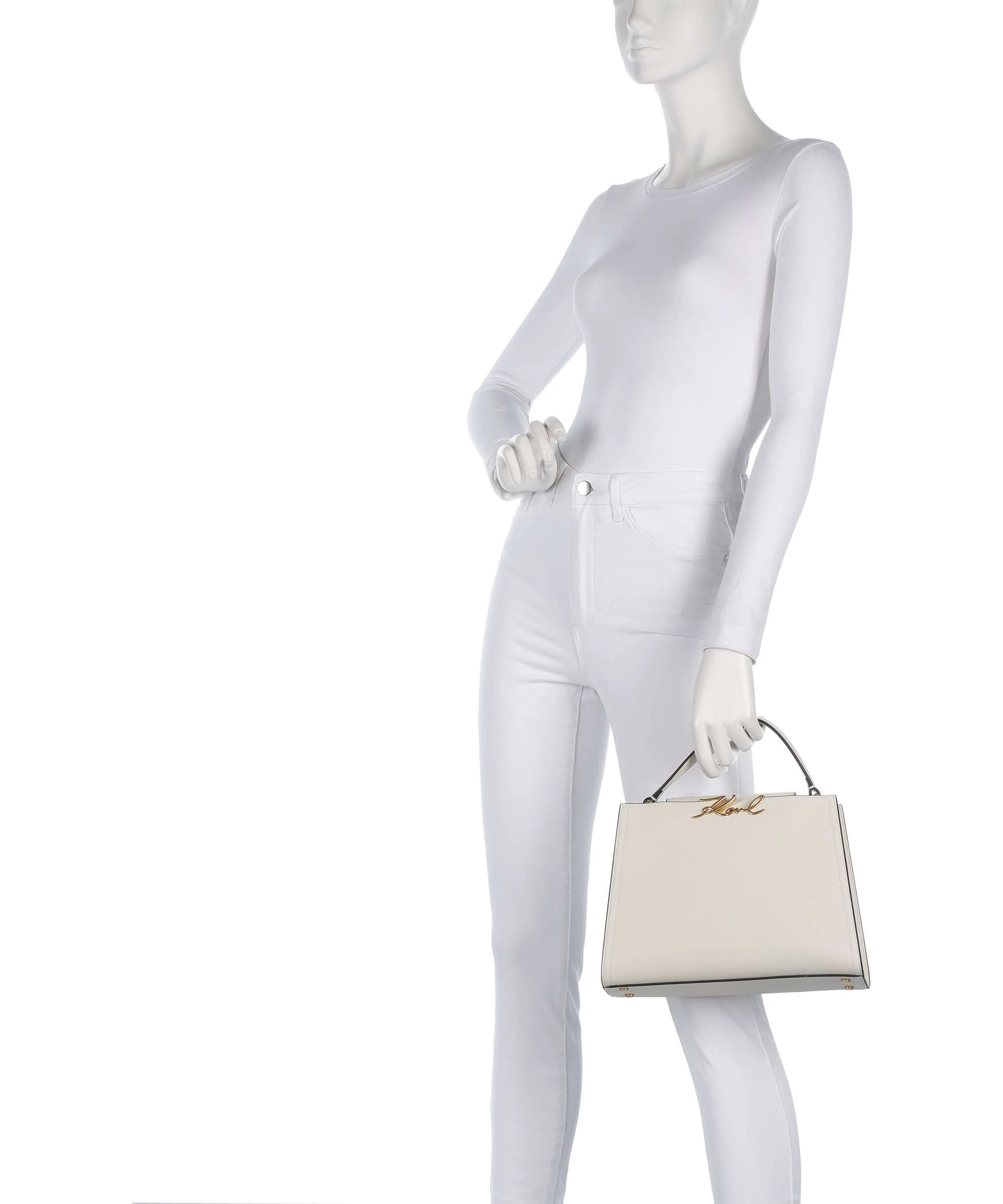 Karl Lagerfeld K/Signature Medium Torebka off white - Image 3