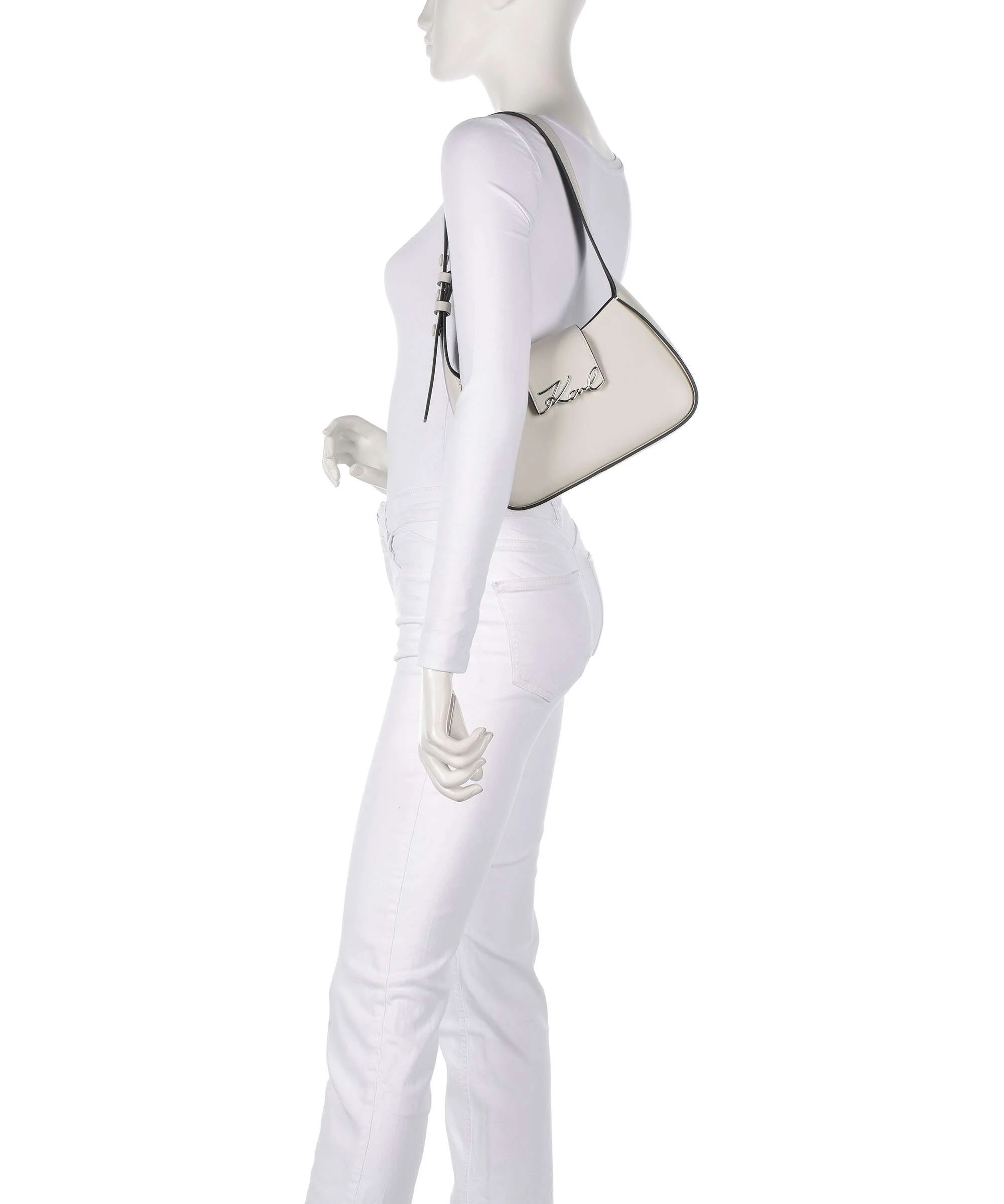 Karl Lagerfeld K/Signature Torba na ramię cement - Image 3