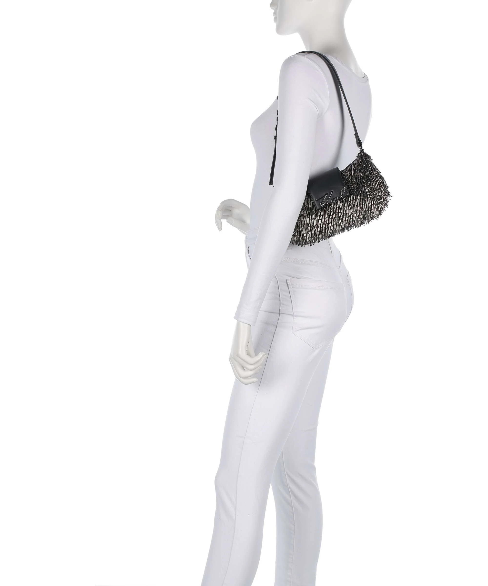 Karl Lagerfeld K/Signature Torba na ramię black embellishment - Image 3
