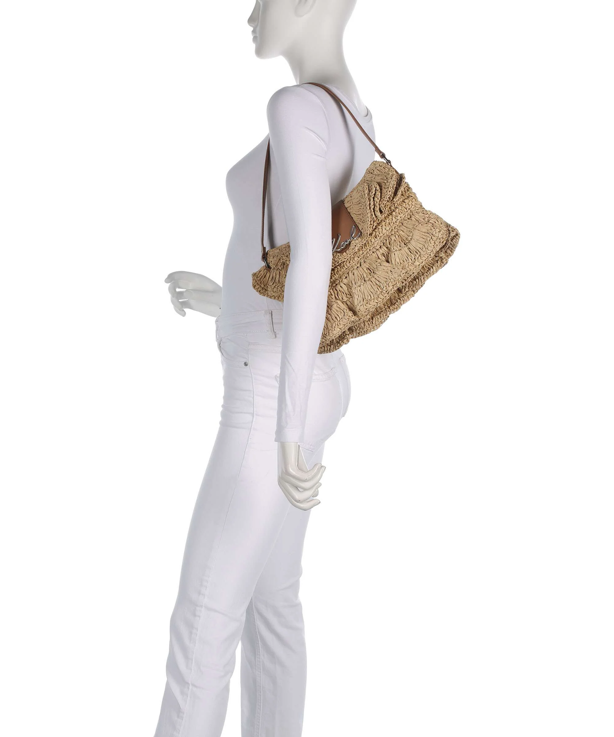 Karl Lagerfeld K/Signature Torba na ramię natural/tan - Image 3