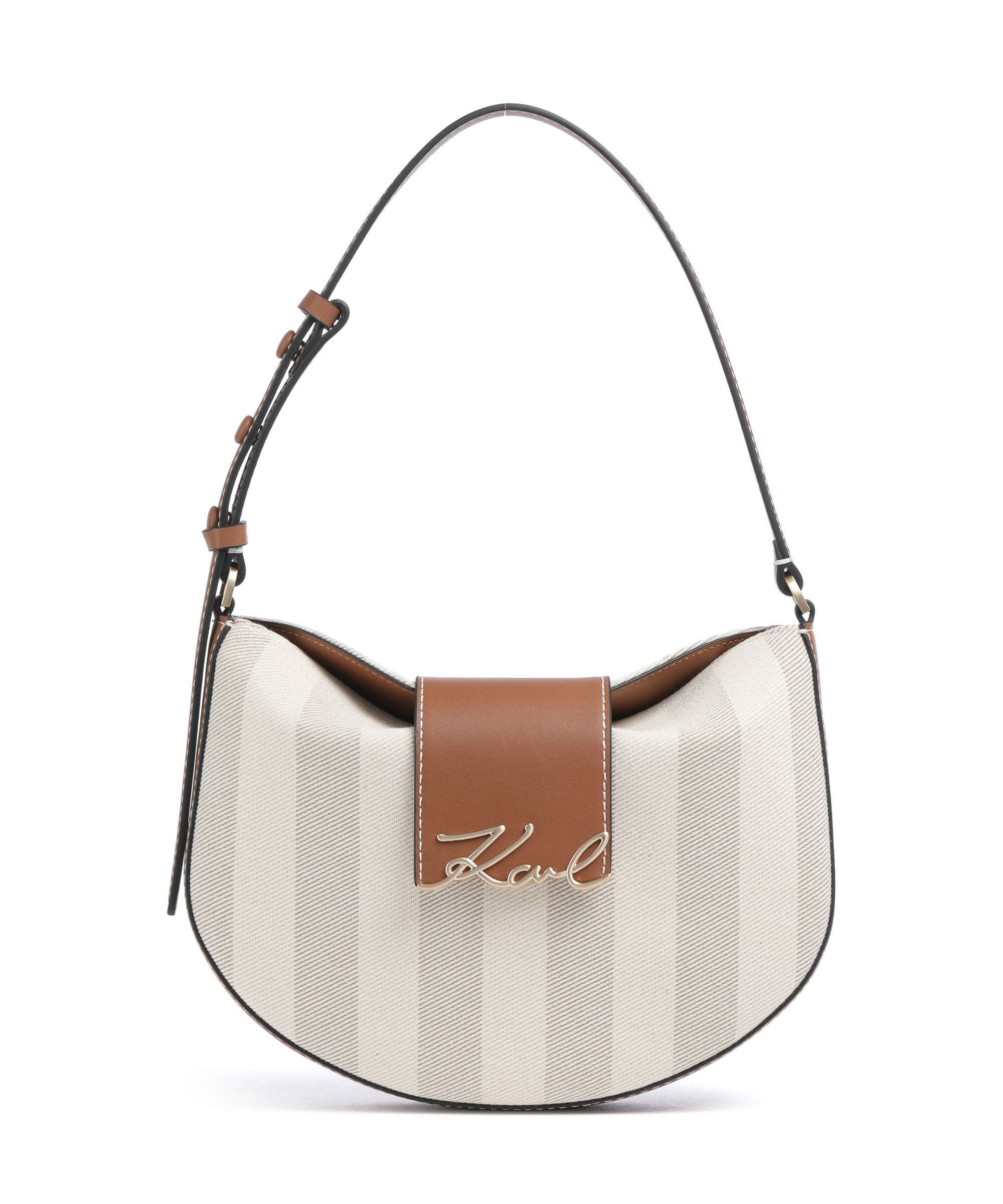 Karl Lagerfeld K/Signature Torba na ramię natural canvas/tan