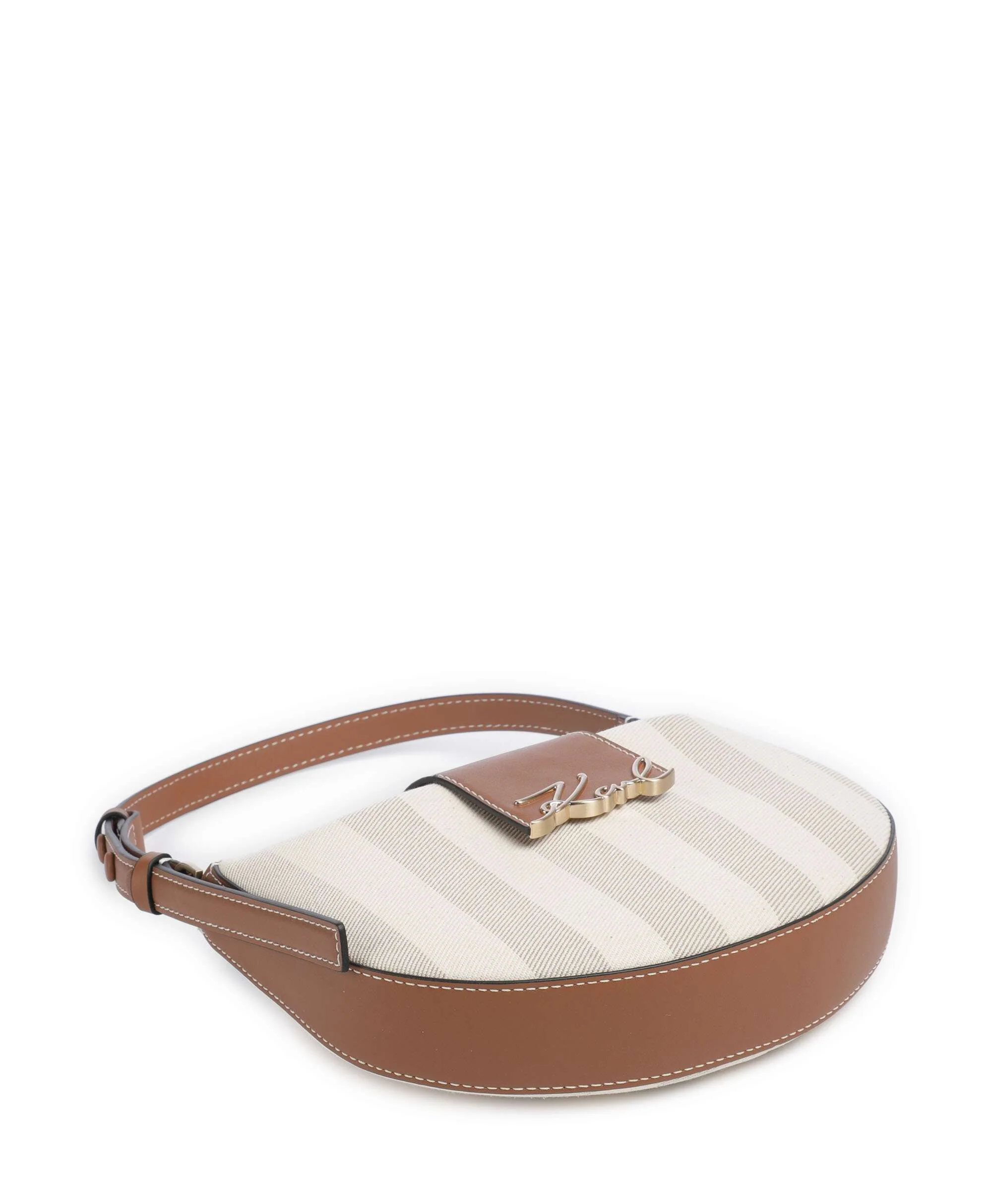Karl Lagerfeld K/Signature Torba na ramię natural canvas/tan - Image 4