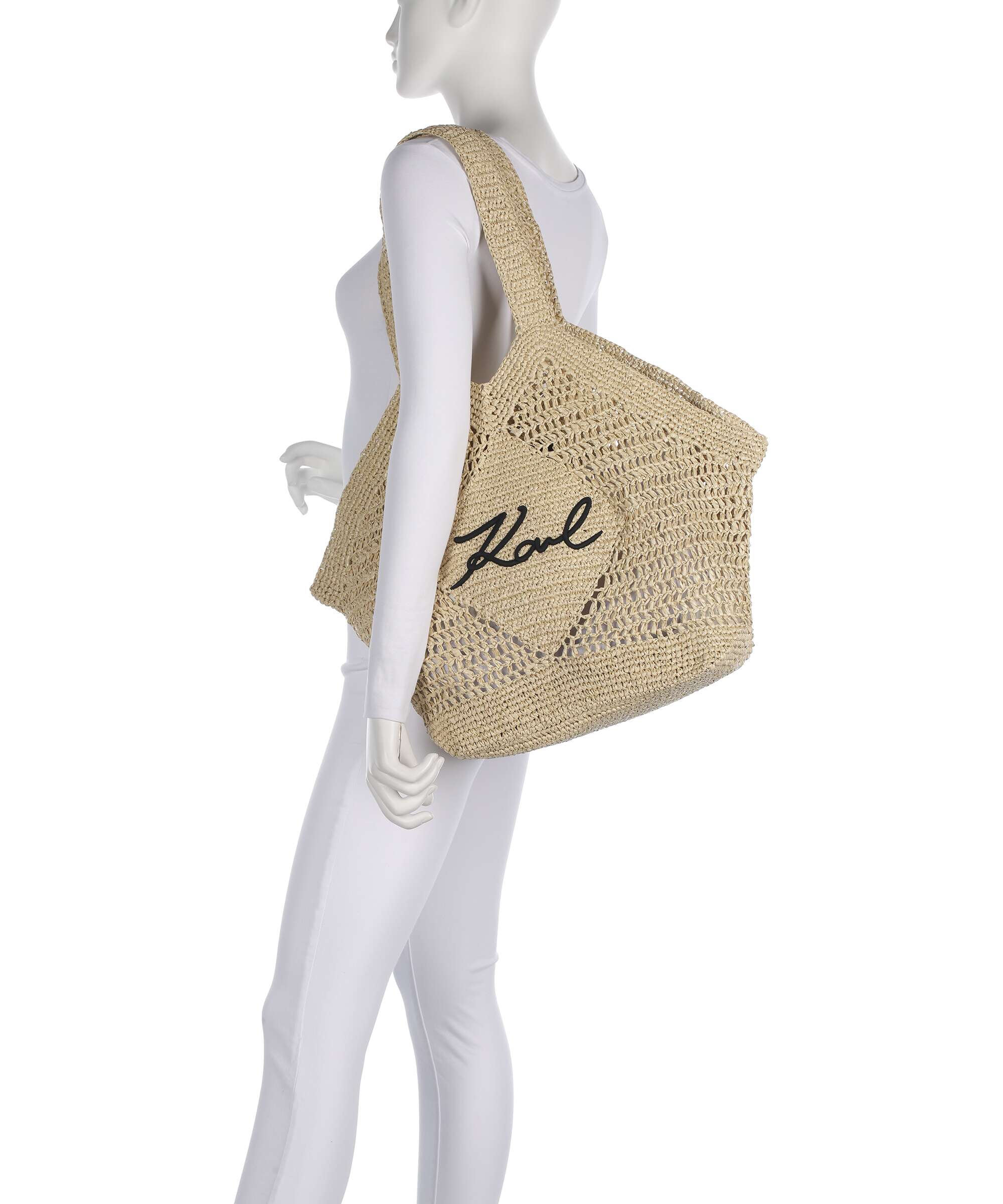 Karl Lagerfeld K/Signature Torba na zakupy natural - Image 3