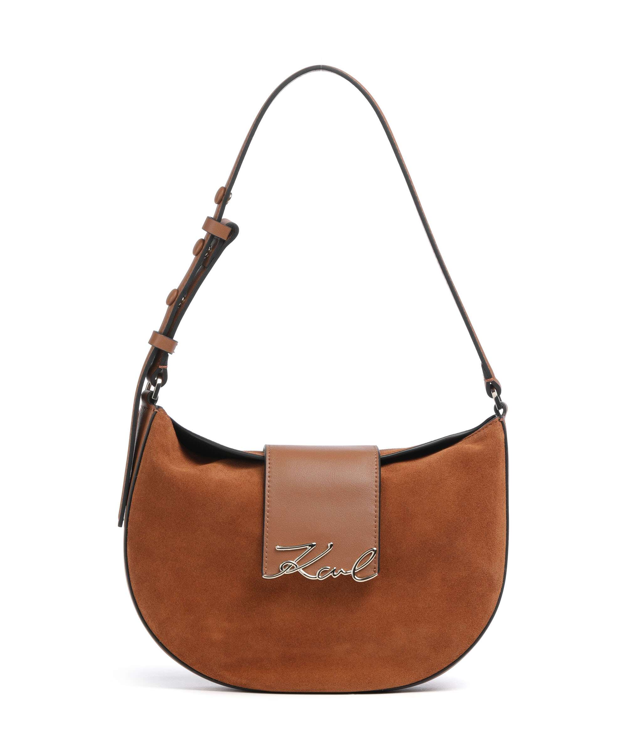 Karl Lagerfeld K/Signature Torebka worek dark tan