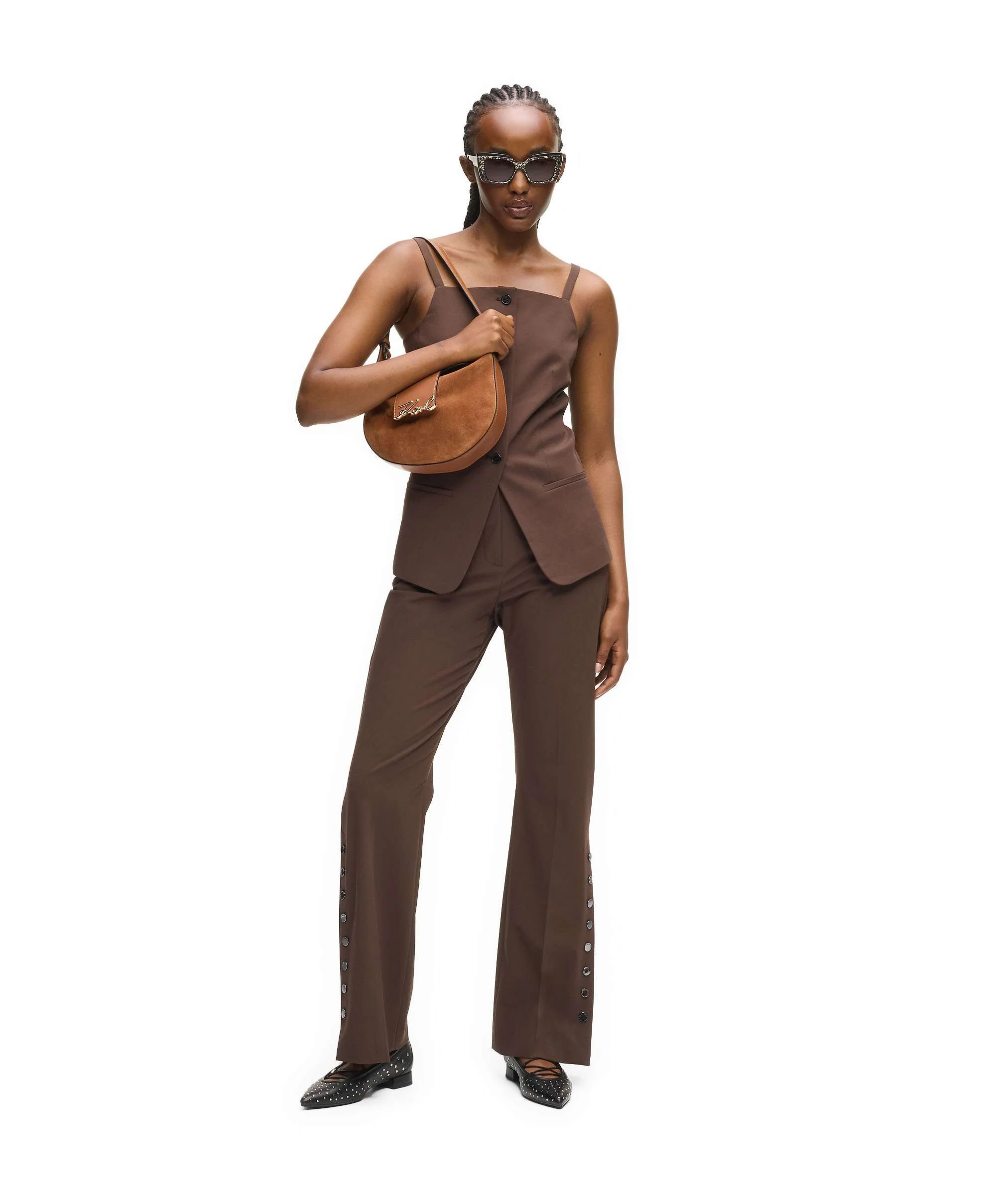 Karl Lagerfeld K/Signature Torebka worek dark tan - Image 3
