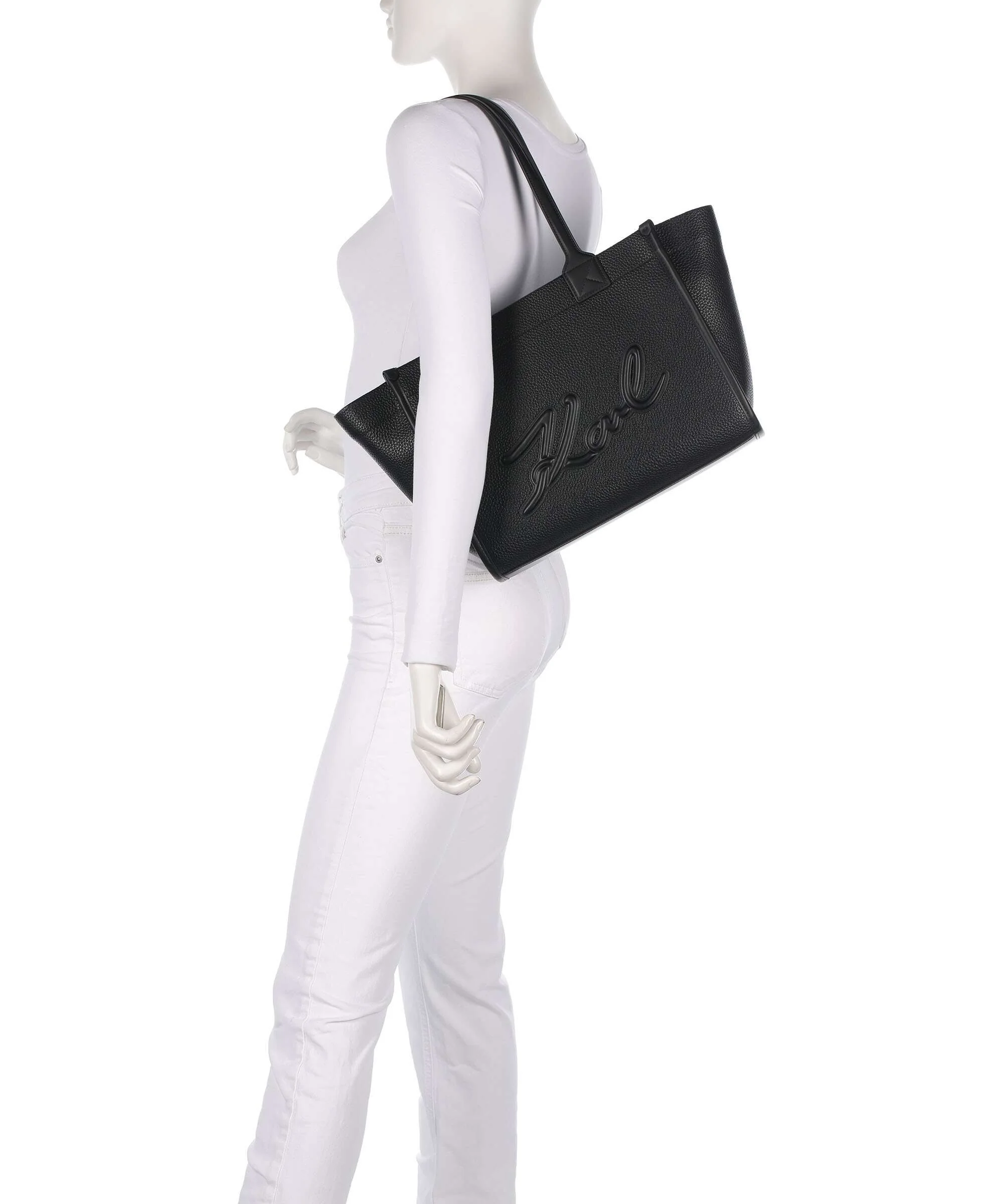 Karl Lagerfeld K/Skuare Medium Torba na zakupy black/nickel - Image 3