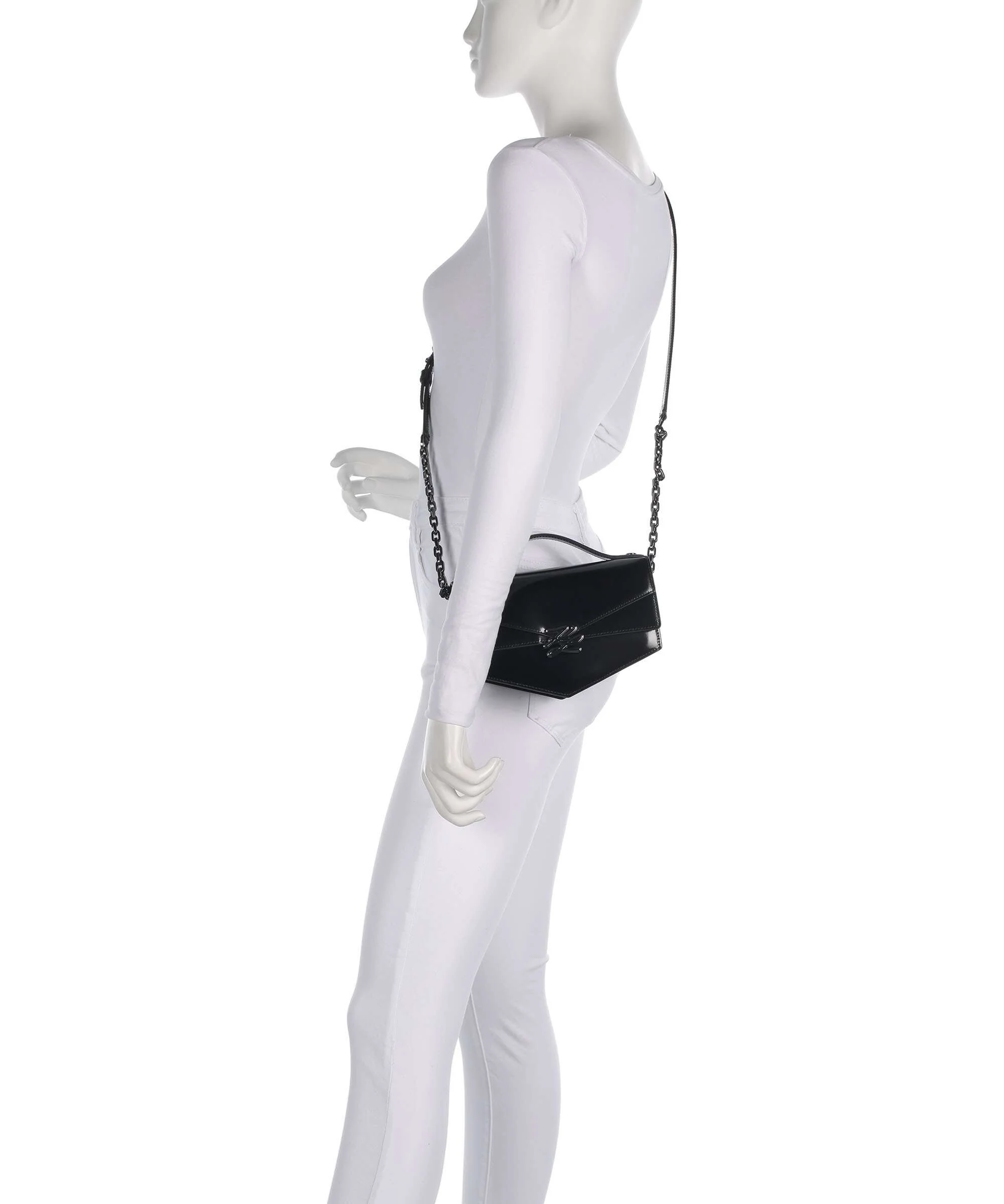 Karl Lagerfeld K/Studio Autograph Small Torba przez ramię black/nickel - Image 3