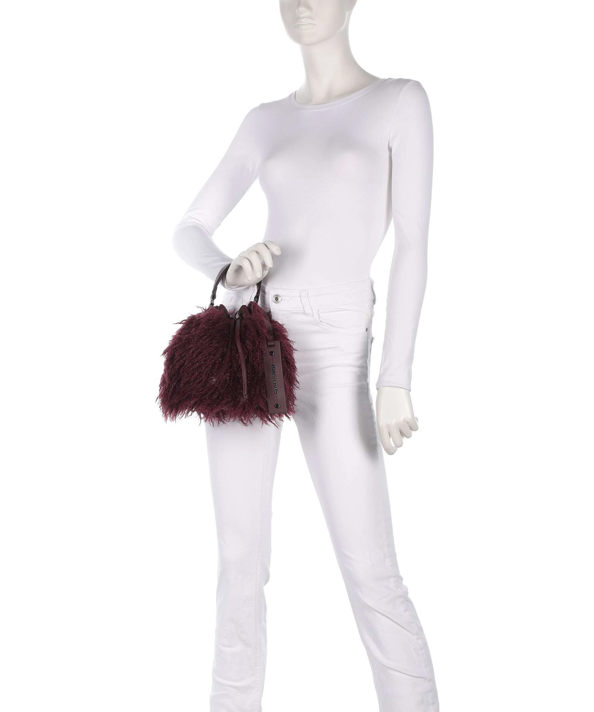 Karl Lagerfeld K/Weave Torebka worek windsor/burgundy - Image 3