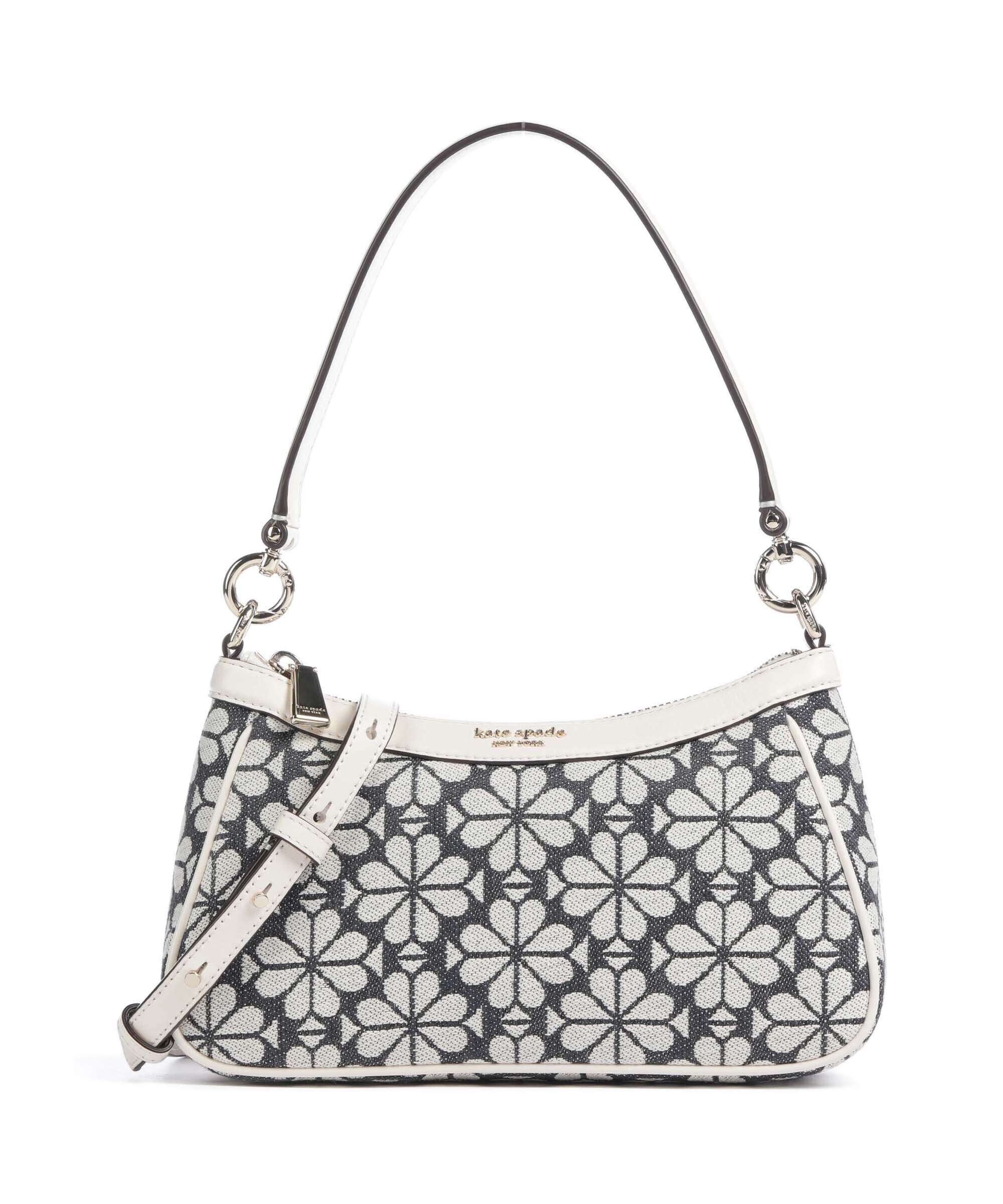 Kate Spade New York Spade Flower Jacquard Torba na ramię charcoal grey/multicolour