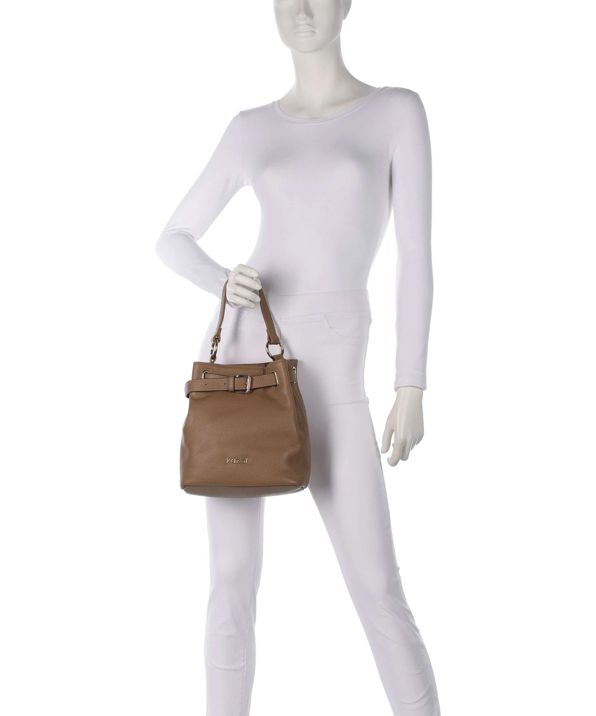 Kazar Salve Torebka worek light brown - Image 3