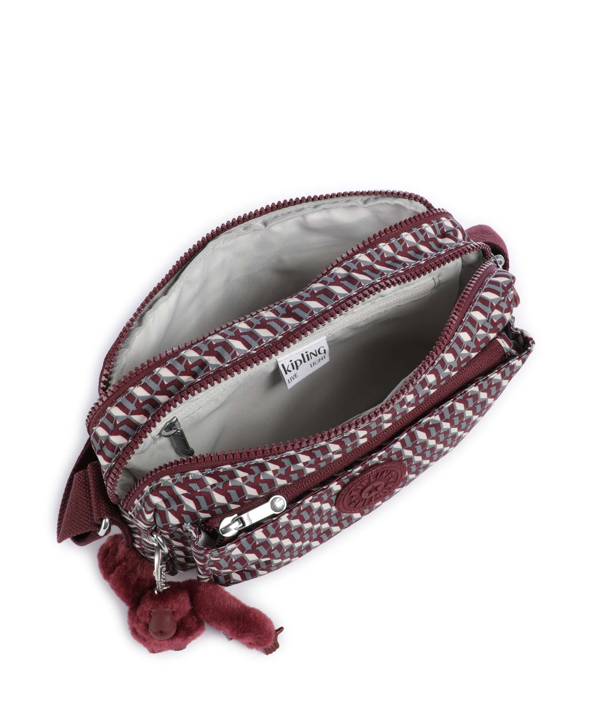 Kipling Basic Abanu M Torba przez ramię wine - Image 6