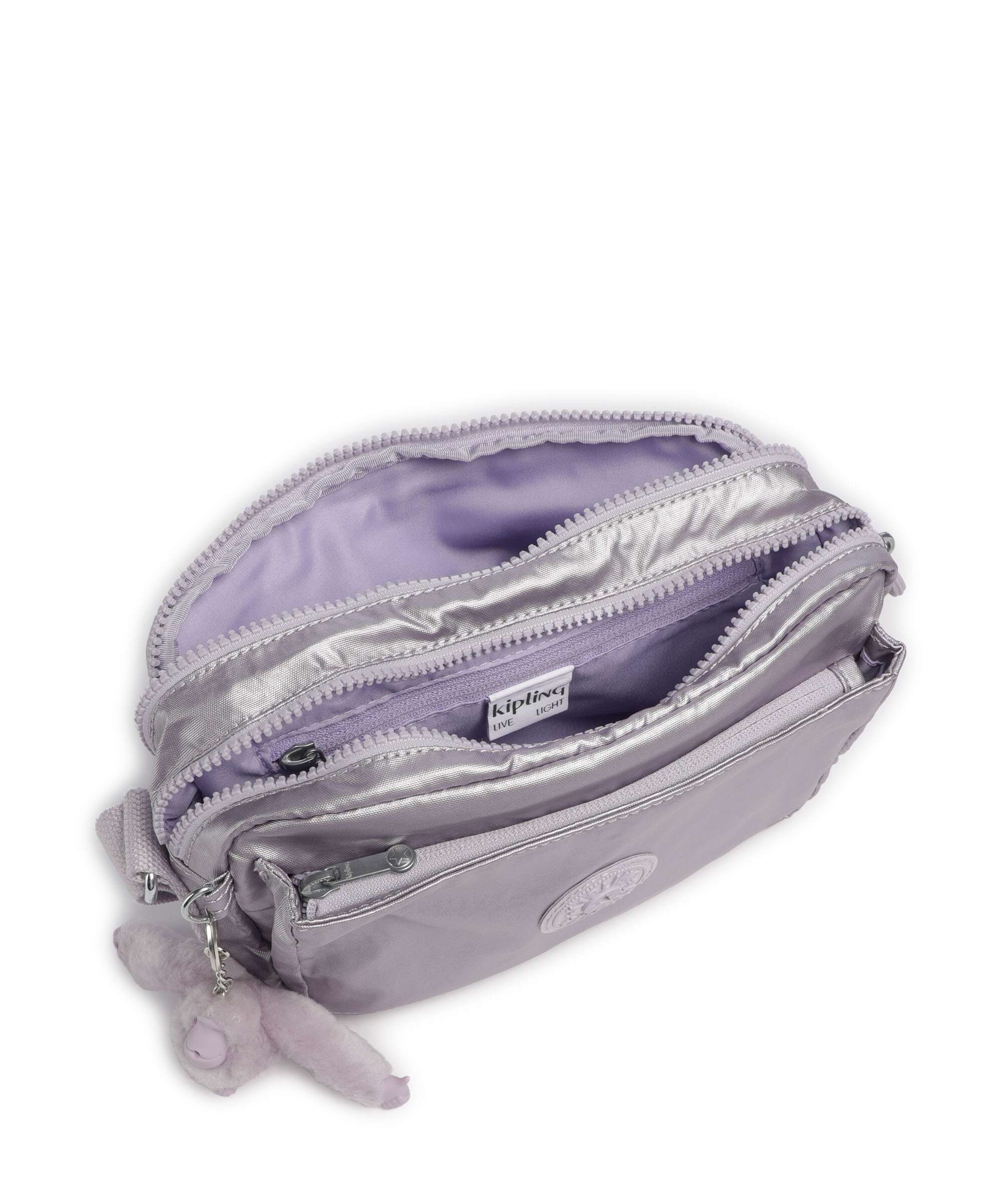 Kipling Basic Abanu M Torba przez ramię lilac moon/metallic - Image 6