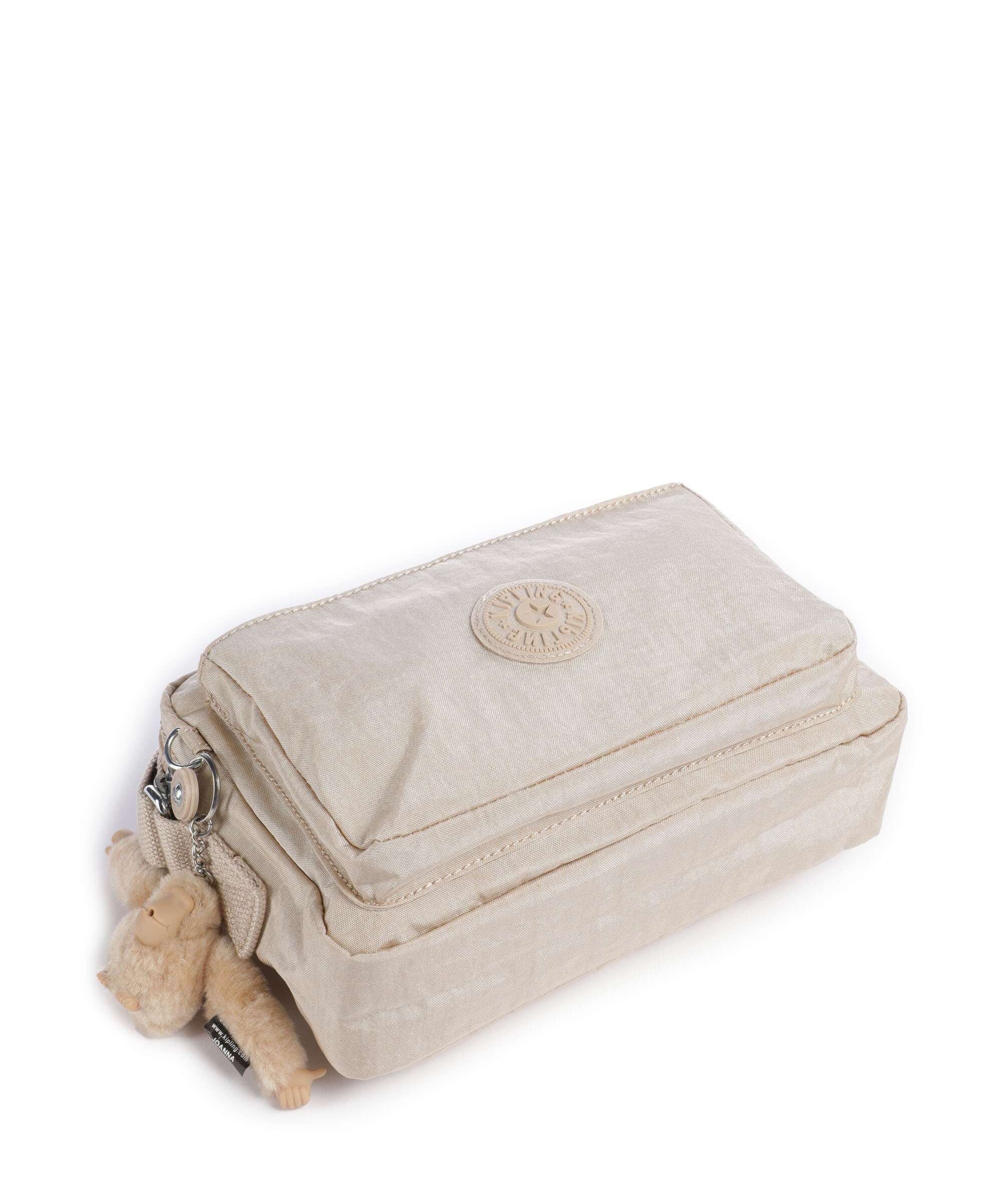 Kipling Basic Abanu M Torba przez ramię sparkled beige - Image 5
