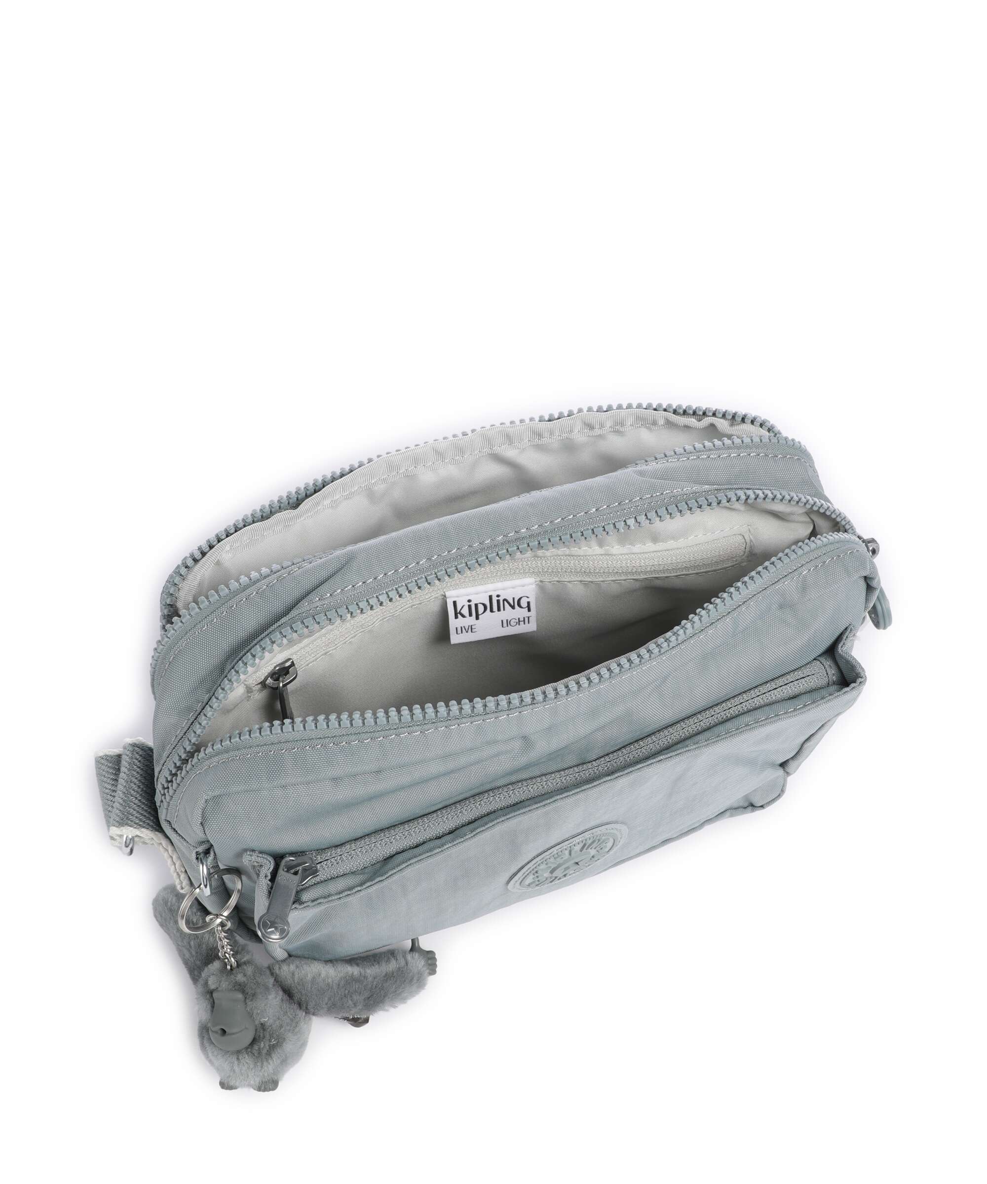 Kipling Basic Abanu M Torba przez ramię relaxed grey - Image 6