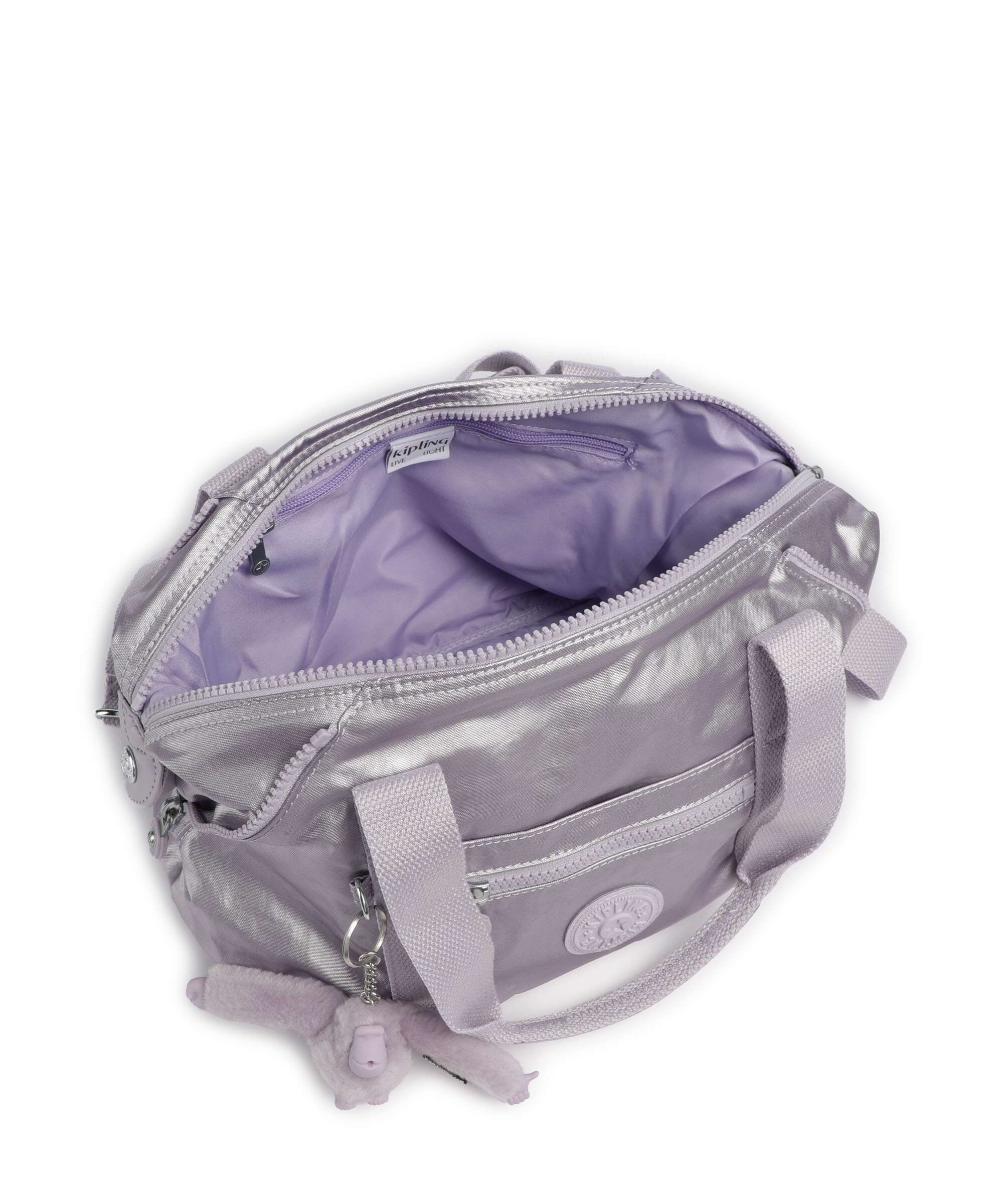 Kipling Basic Art Mini Torba na ramię lilac moon/metallic - Image 6