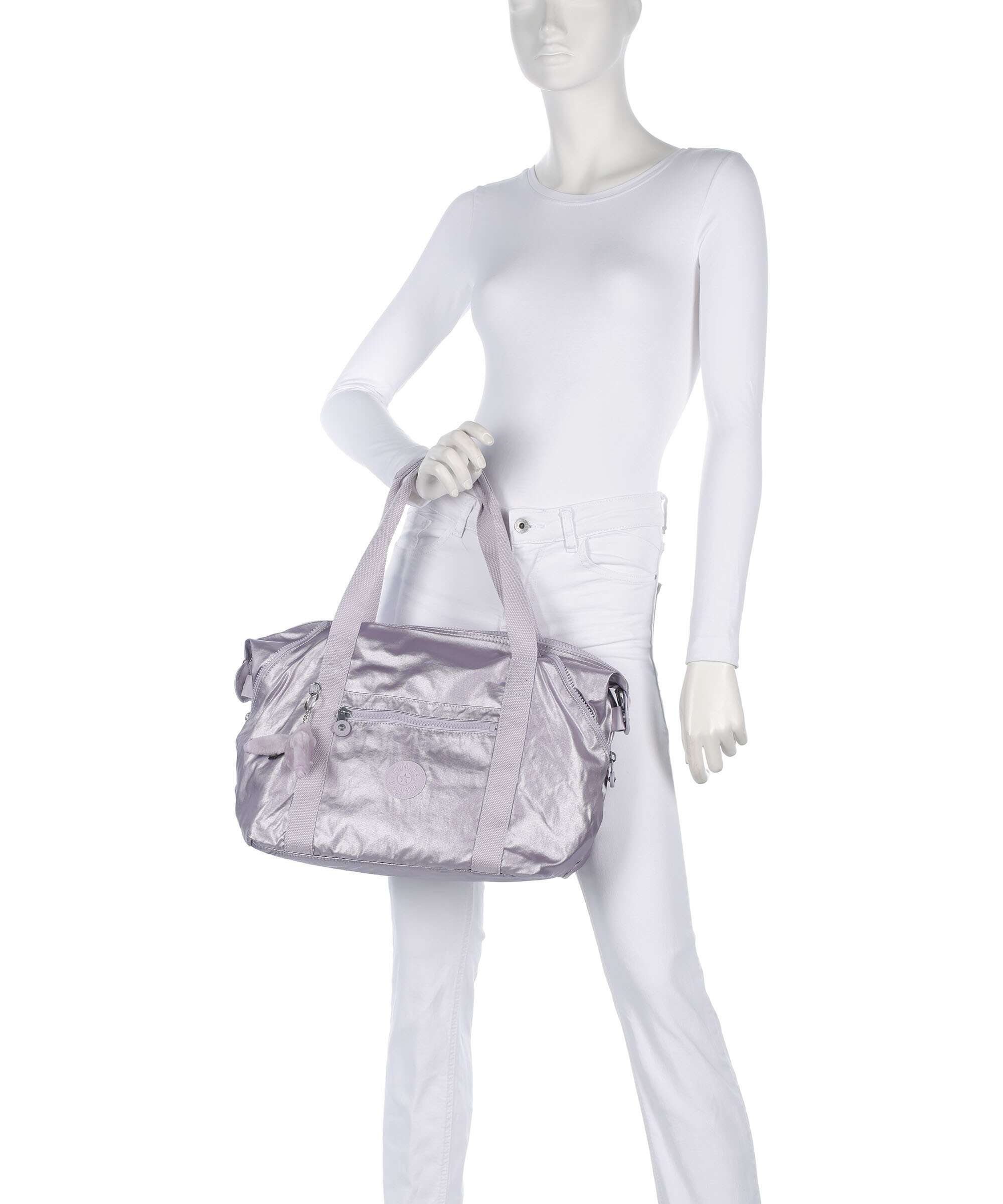 Kipling Basic Art Torba na ramię lilac moon/metallic - Image 3